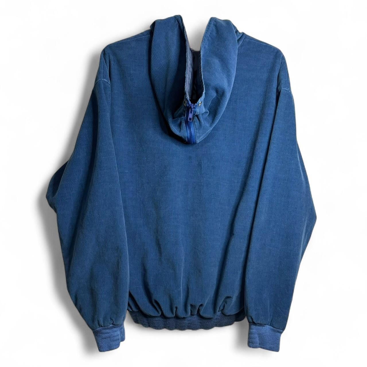 Vintage Vintage 90s Blue Corduroy Zip-Up Jacket Size US M / EU 48-50 / 2 - 5 Thumbnail