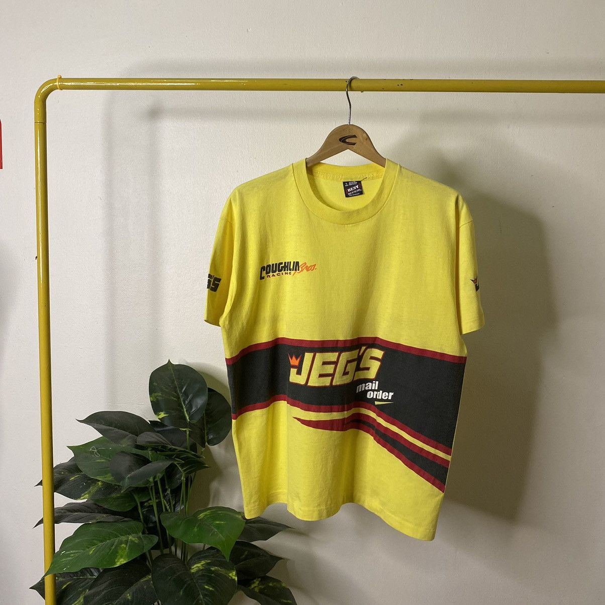 Vintage Vintage 1990s Coughlin Racing Jegs High Perfomance Parts Tee Size US L / EU 52-54 / 3 - 1 Thumbnail