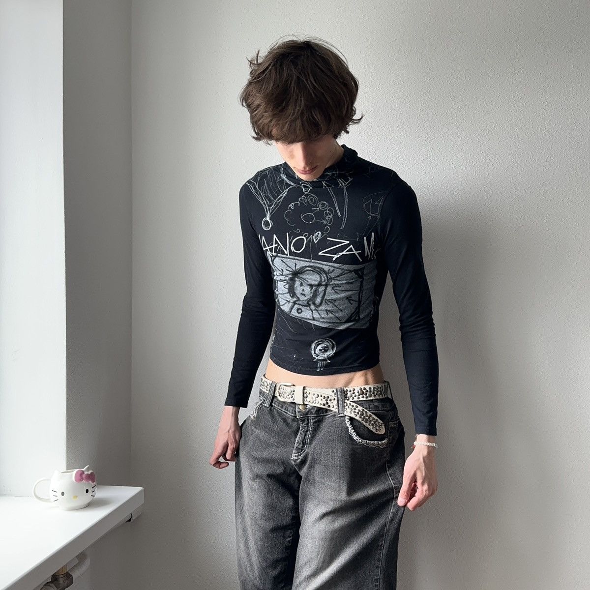 Hysteric Glamour × Undercover RARE Cop Copine Vibe Long Sleeve T Shirt Germano Zama Size S / US 4 / IT 40 - 4 Thumbnail