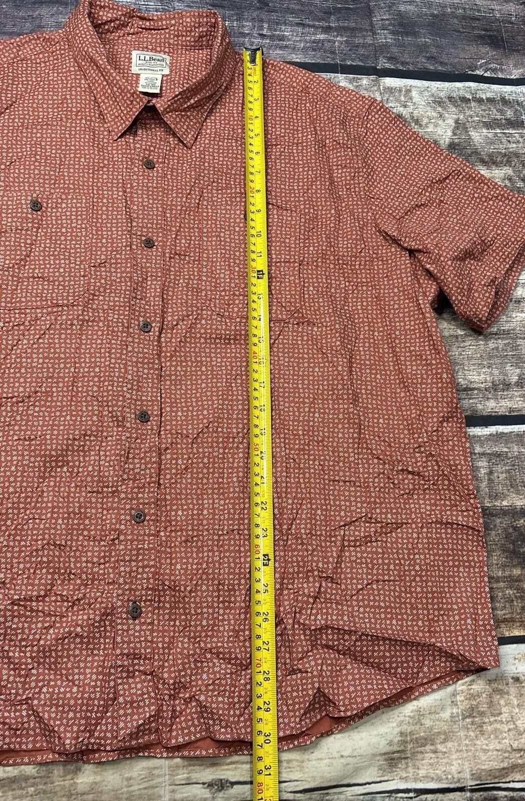 L.L. Bean LL Bean Shirt Mens 2XL Lakewashed Camp Stretch Geometric Size US XXL / EU 58 / 5 - 10 Thumbnail