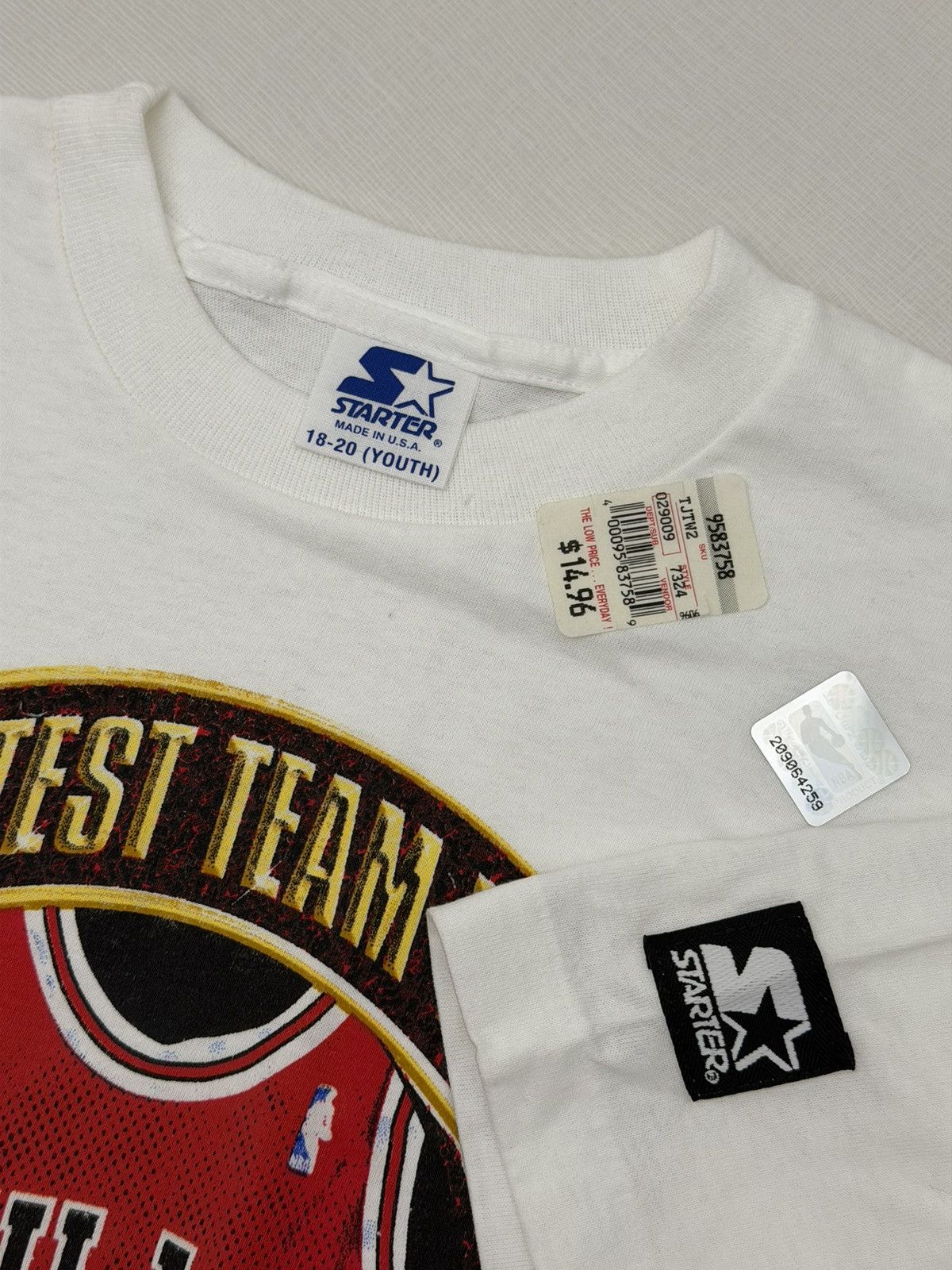 Starter Vintage Deadstock Chicago Bulls 1996 NBA Champs Bundle Size US XXL / EU 58 / 5 - 16 Thumbnail
