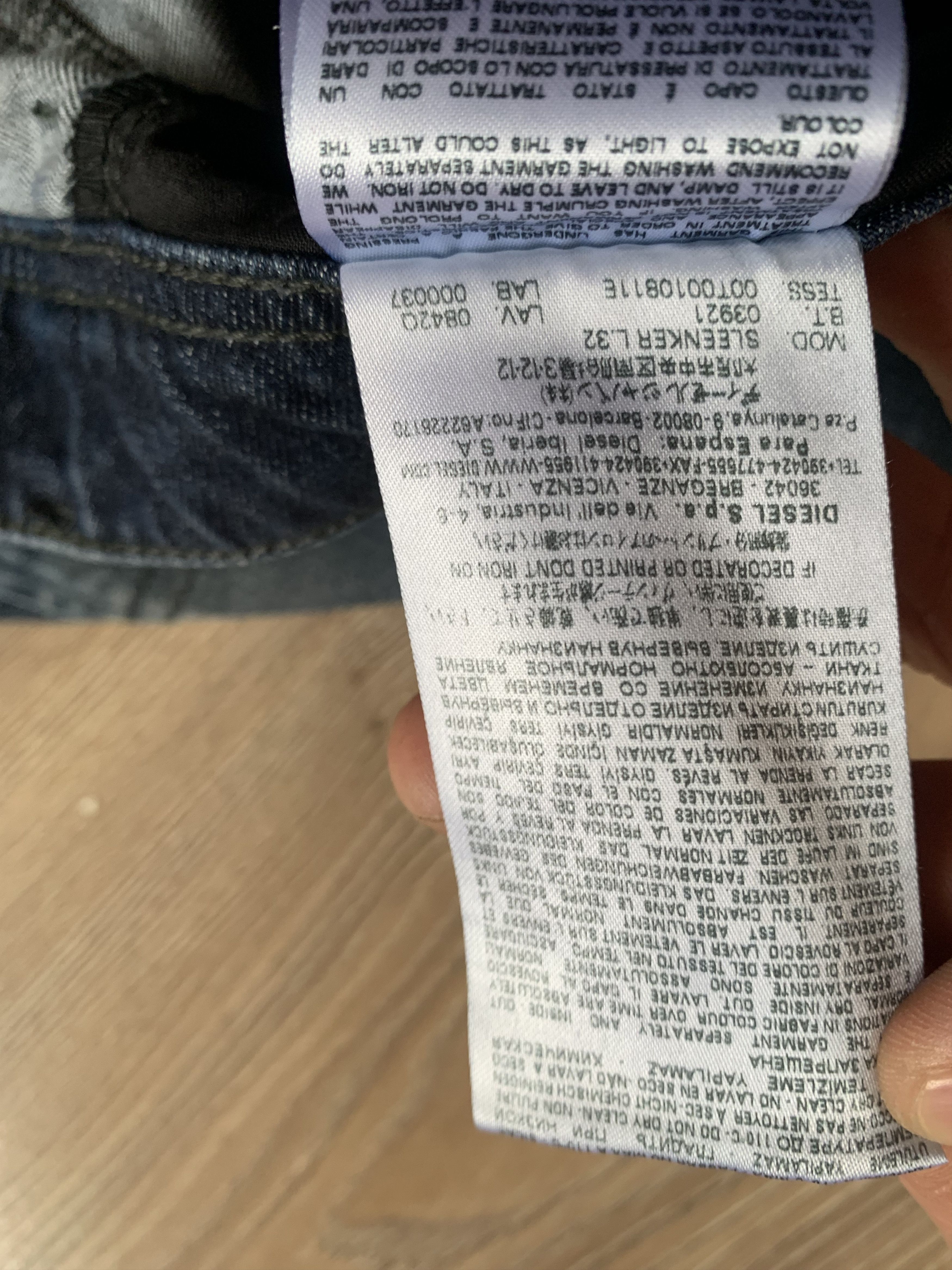 Diesel Diesel Sleenker Slim Skinny Stretch Jeans Size US 34 / EU 50 - 13 Thumbnail