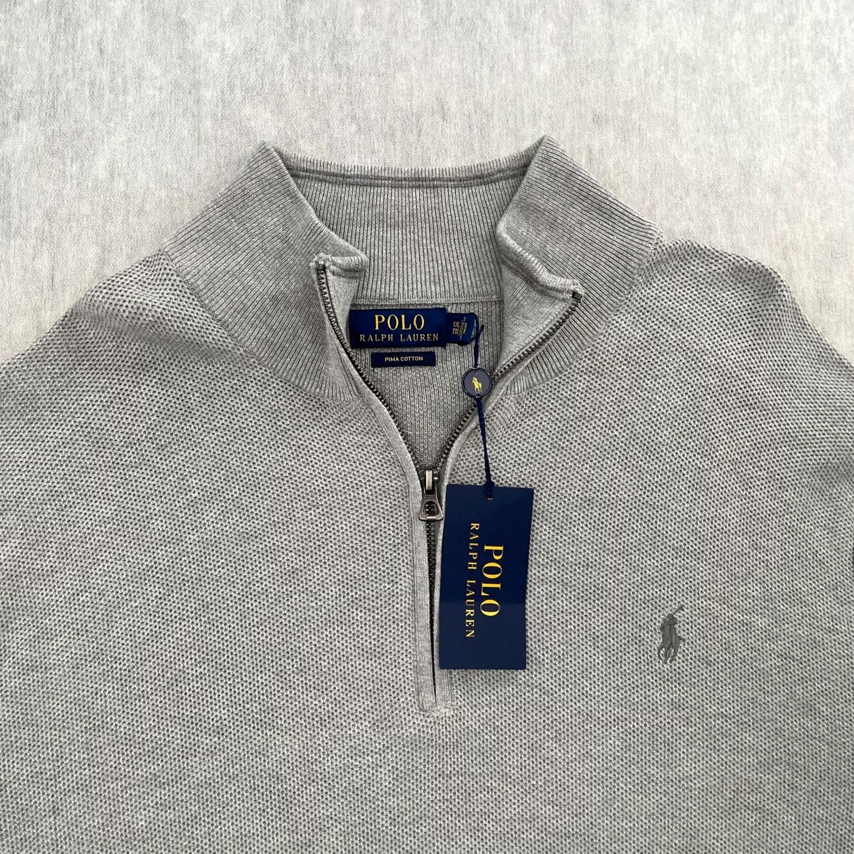 Polo Ralph Lauren Polo Ralph Lauren Sweater Adult 2XL Gray 1/4 Zip Pullover Fine Luxurious Yarn Size US XXL / EU 58 / 5 - 2 Thumbnail