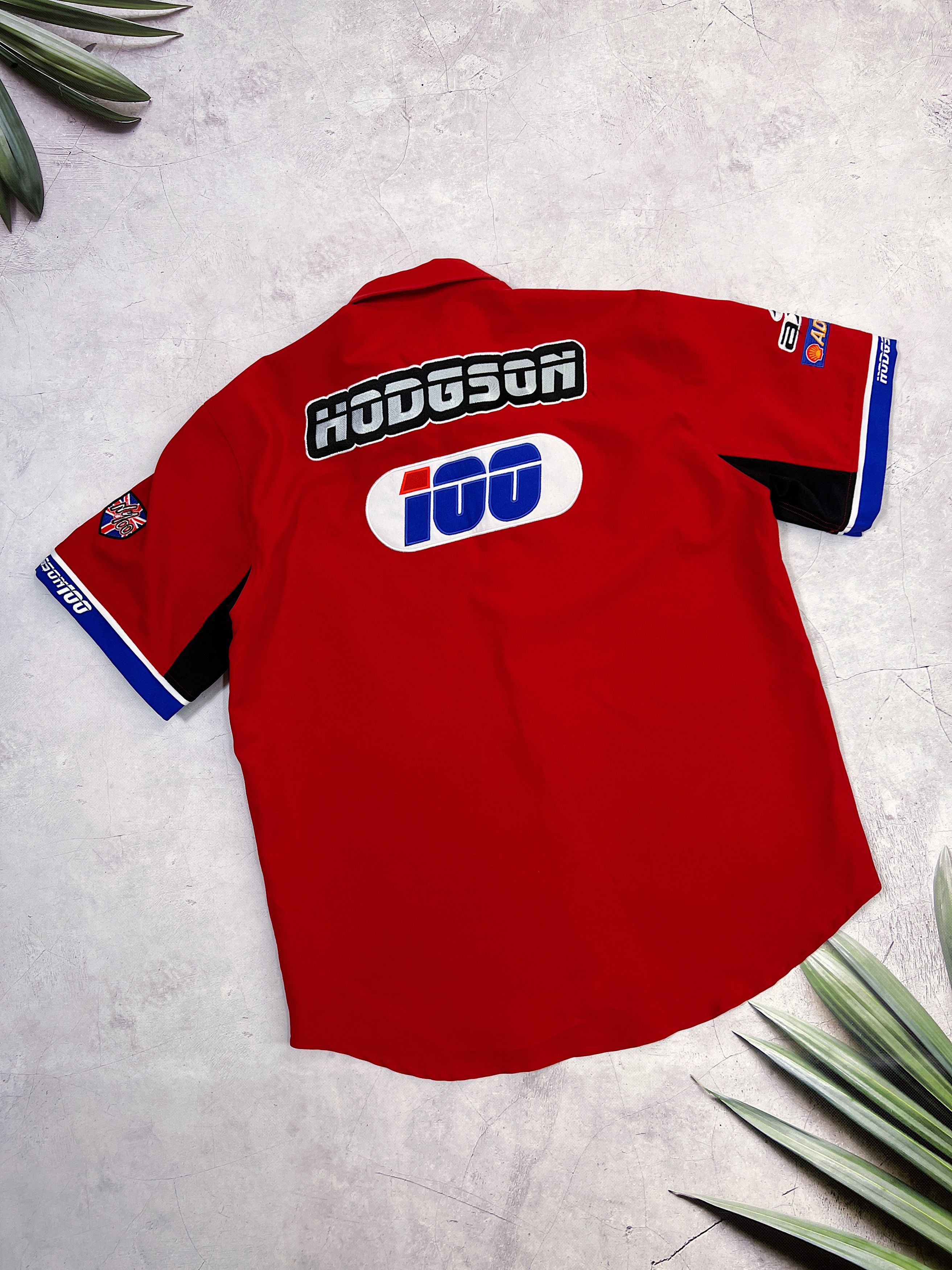 Other Neil Hodgson 100 Racing Shirt Moto GB Suomy HM plant AXO Size US L / EU 52-54 / 3 - 17 Thumbnail