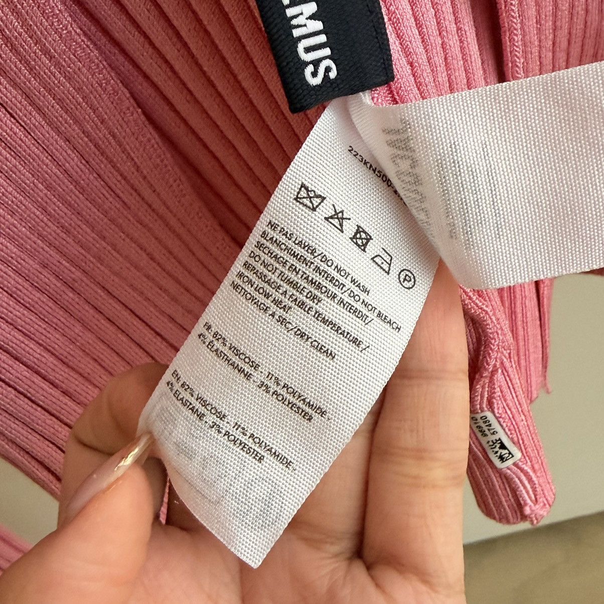 Jacquemus Jacquemus Pink Le Chou Chou Cardigan Size XXS / US 00 / IT 34 - 4 Thumbnail