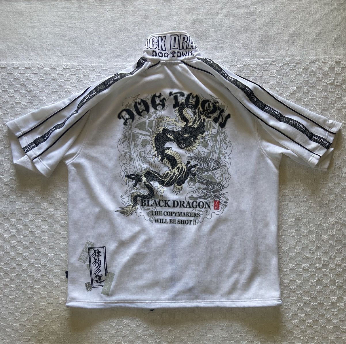 Dogtown Dog Town Black Dragon S/S Track Jacket With Backhit. Size US XL / EU 56 / 4 - 9 Thumbnail
