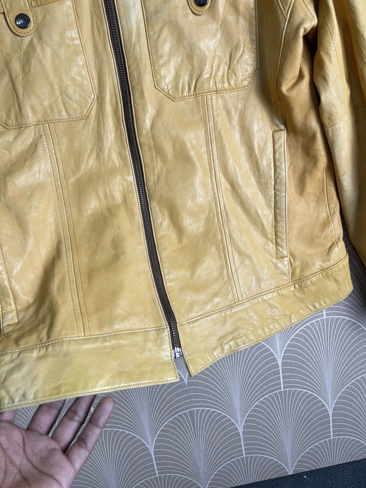 Designer × Japanese Brand × Vintage VINTAGE BARASSI MILANO LEATHER CHORE JACKET RARE Size US M / EU 48-50 / 2 - 9 Thumbnail