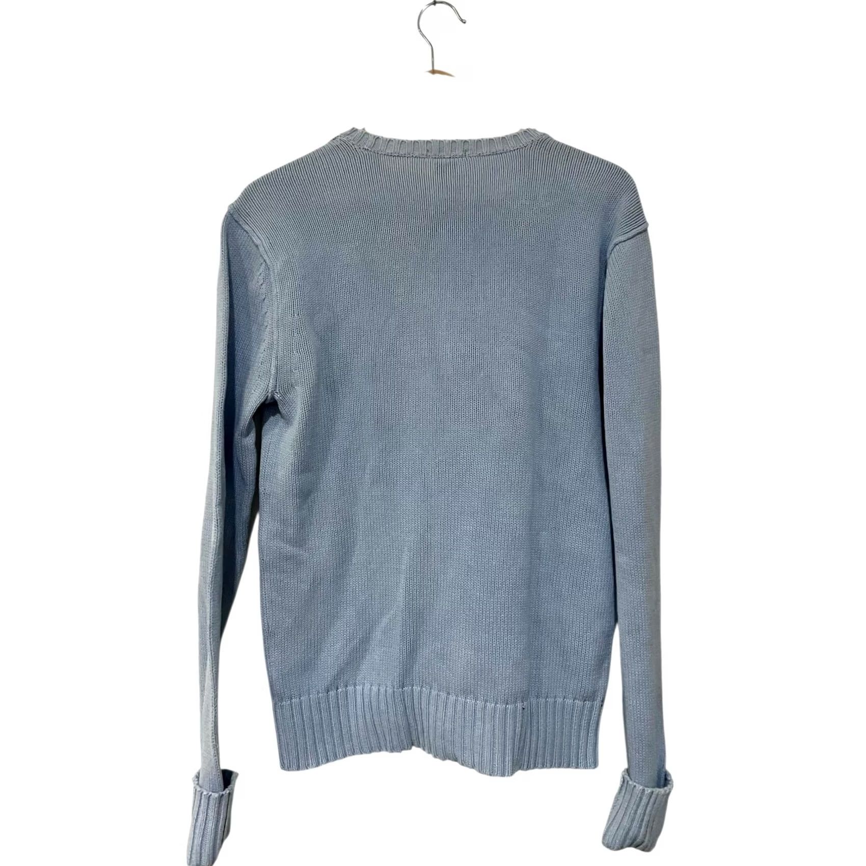 Gap GAP Vintage Crewneck Sweater Mens S Blue Athletic Fit Cotton 90s Y2K Long Sleeve Size US S / EU 44-46 / 1 - 3 Thumbnail
