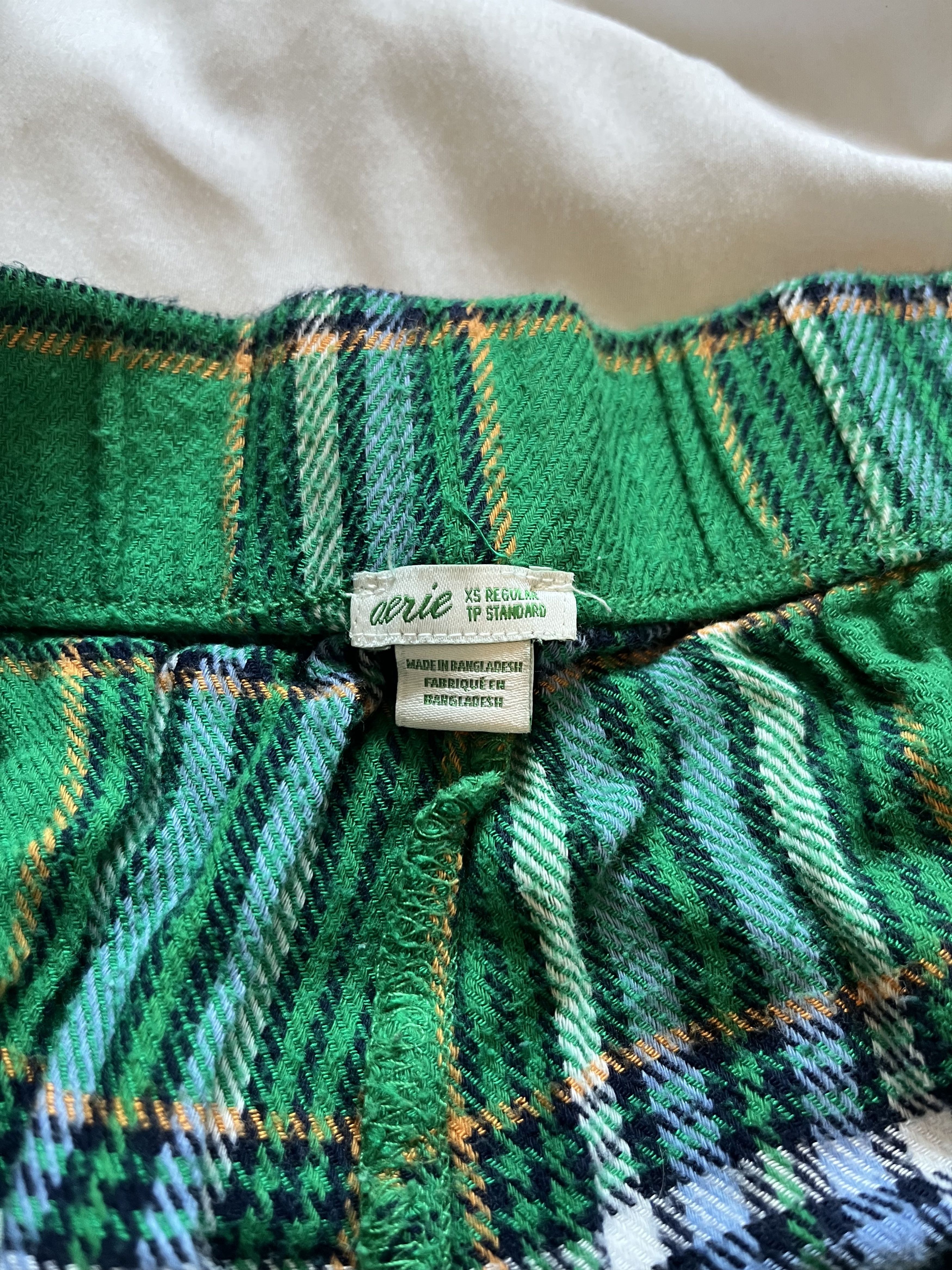 American Eagle Outfitters Aerie Green Pajama Bottoms Size XS regular Size 27" / US 4 / IT 40 - 2 Thumbnail