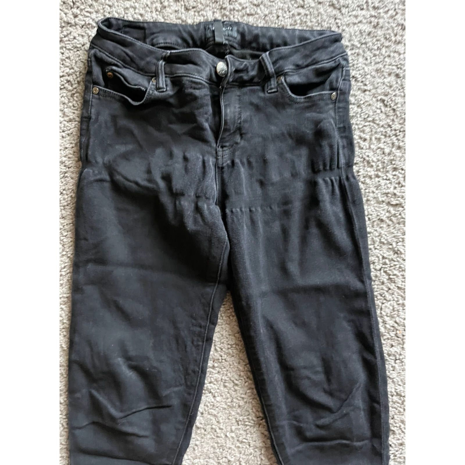 Vintage Celebrity Pink Walker Skinny Jeans Black Rinse 7/28 Juniors' Super-Soft Comfort Pockets Stretch Denim 5-Pocket Design Regular Size 7/28 Women Size 28" / US 6 / IT 42 - 2 Thumbnail