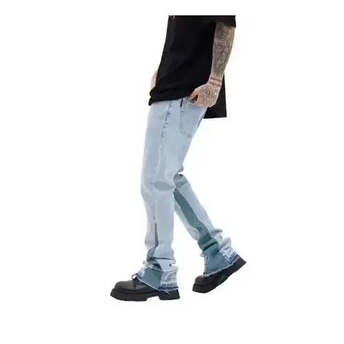 Japanese Brand Blue Stacked Denim Jeans Size US 30 / EU 46 - 5 Thumbnail