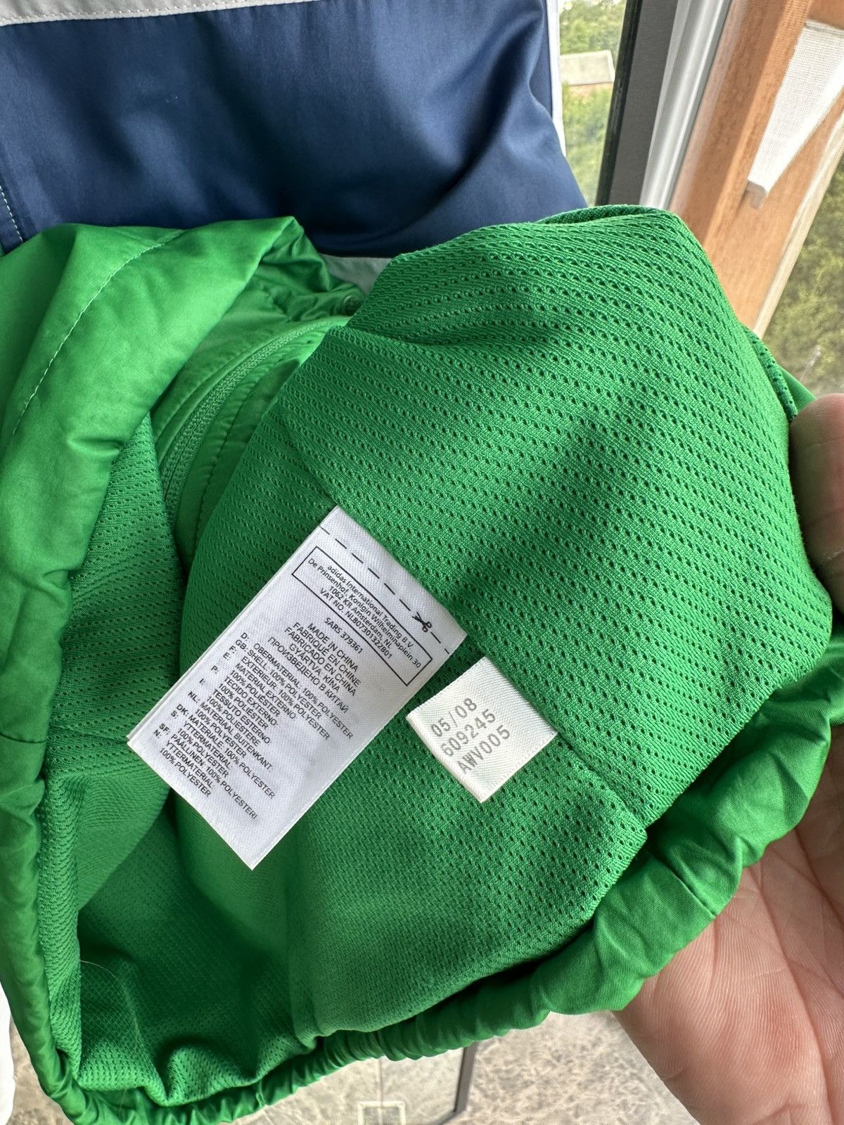 Adidas Vintage Adidas Firebird 00s Nylon Green Men's Jacket Sz S Size US S / EU 44-46 / 1 - 6 Thumbnail
