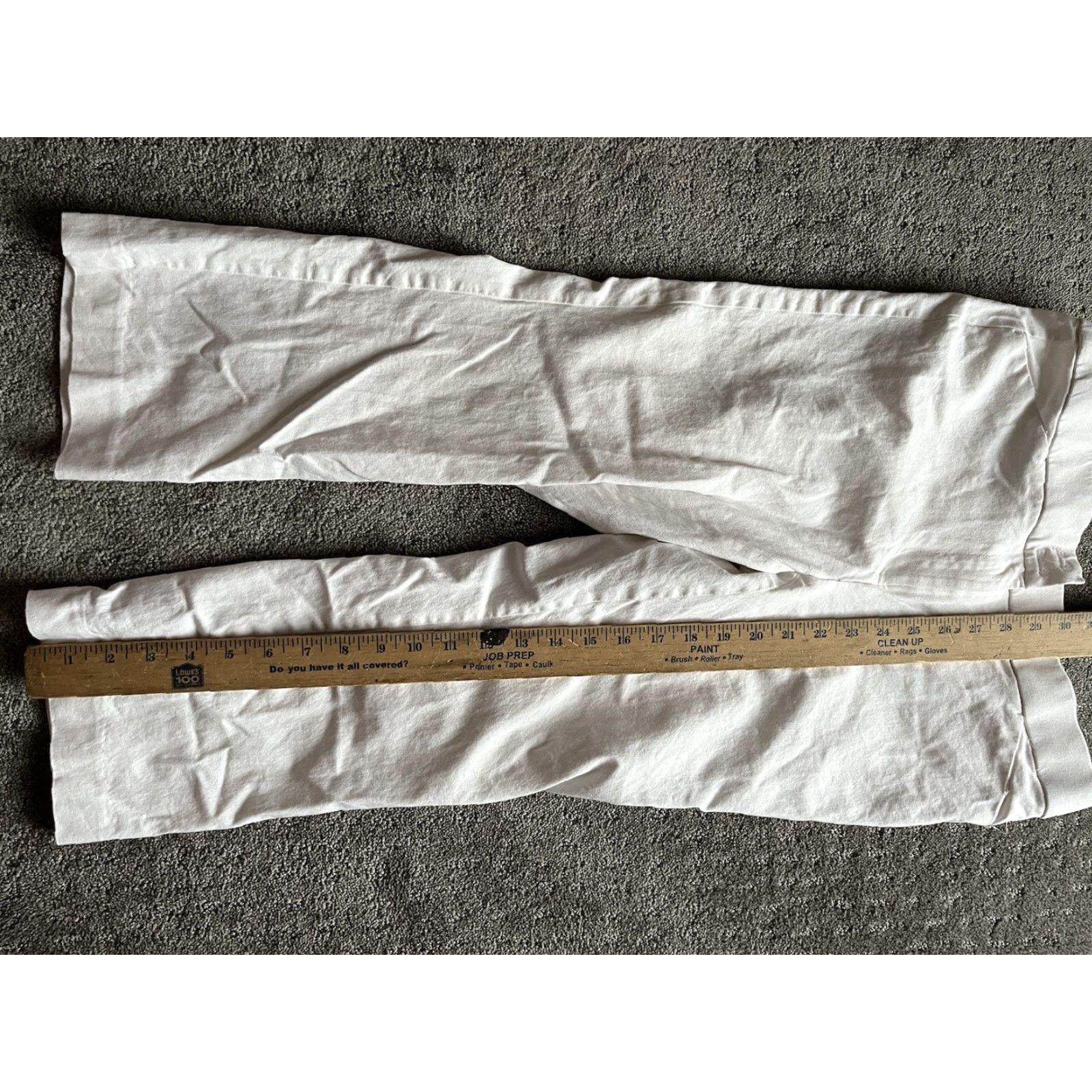 Vintage Chico's Pants White Knit High Rise Ankle Straight Leg 0 Regular Women Stretch Machine Washable Size 25" / US 0 / IT 36 - 6 Thumbnail