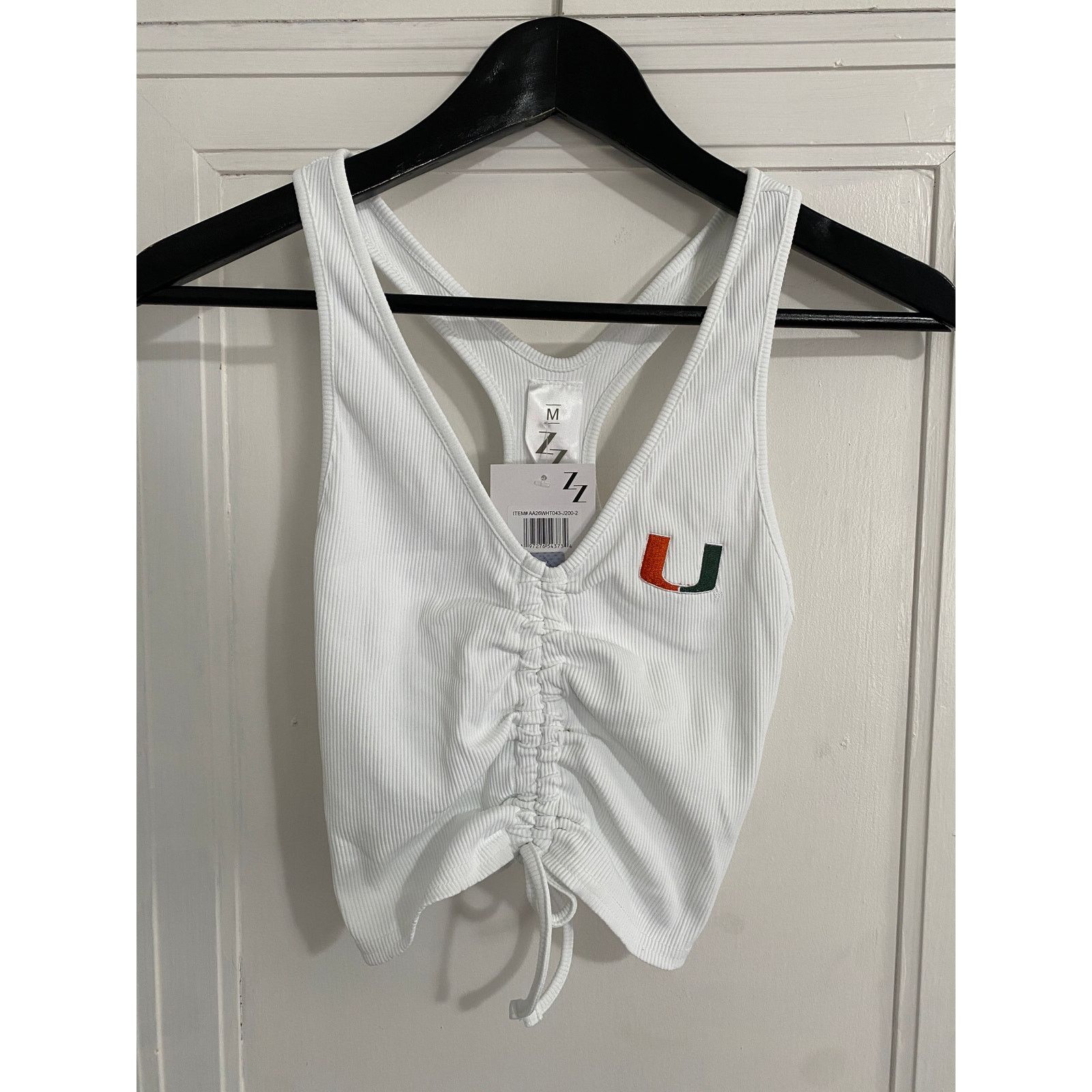 NCAA NWT Miami Hurricanes White Tank Top Size M Size M / US 6-8 / IT 42-44 - 1 Thumbnail