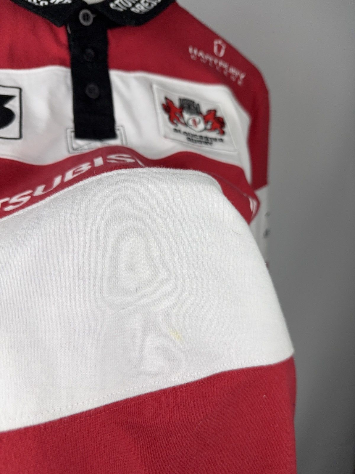 Japanese Brand Gloucester Rugby Mitsubishi Motors Jersey XBlades M Size US L / EU 52-54 / 3 - 11 Thumbnail