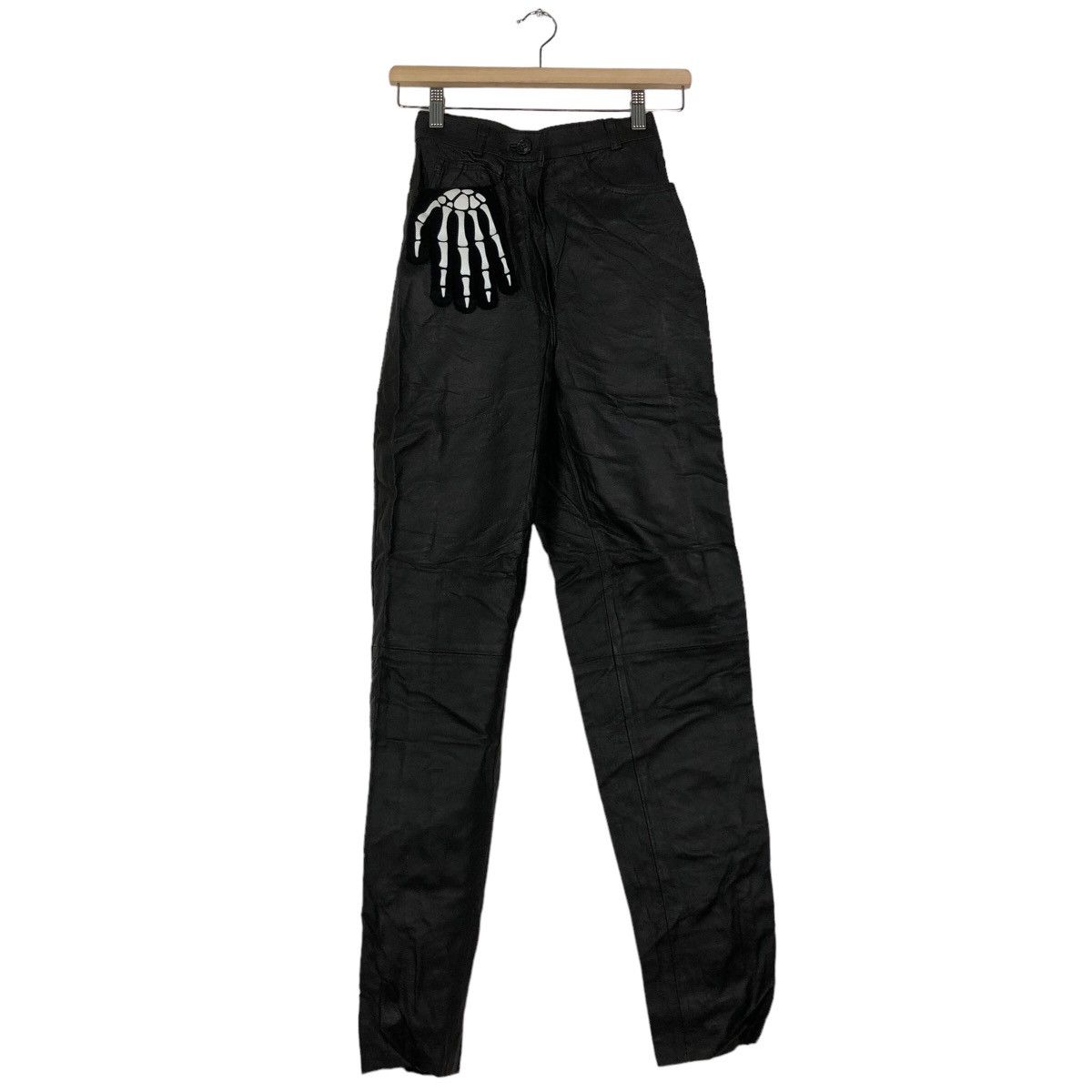 Genuine Leather 🔥90’s Soft Genuine Leather Pants Issey Miyake Japan Size US 26 / EU 42 - 2 Thumbnail
