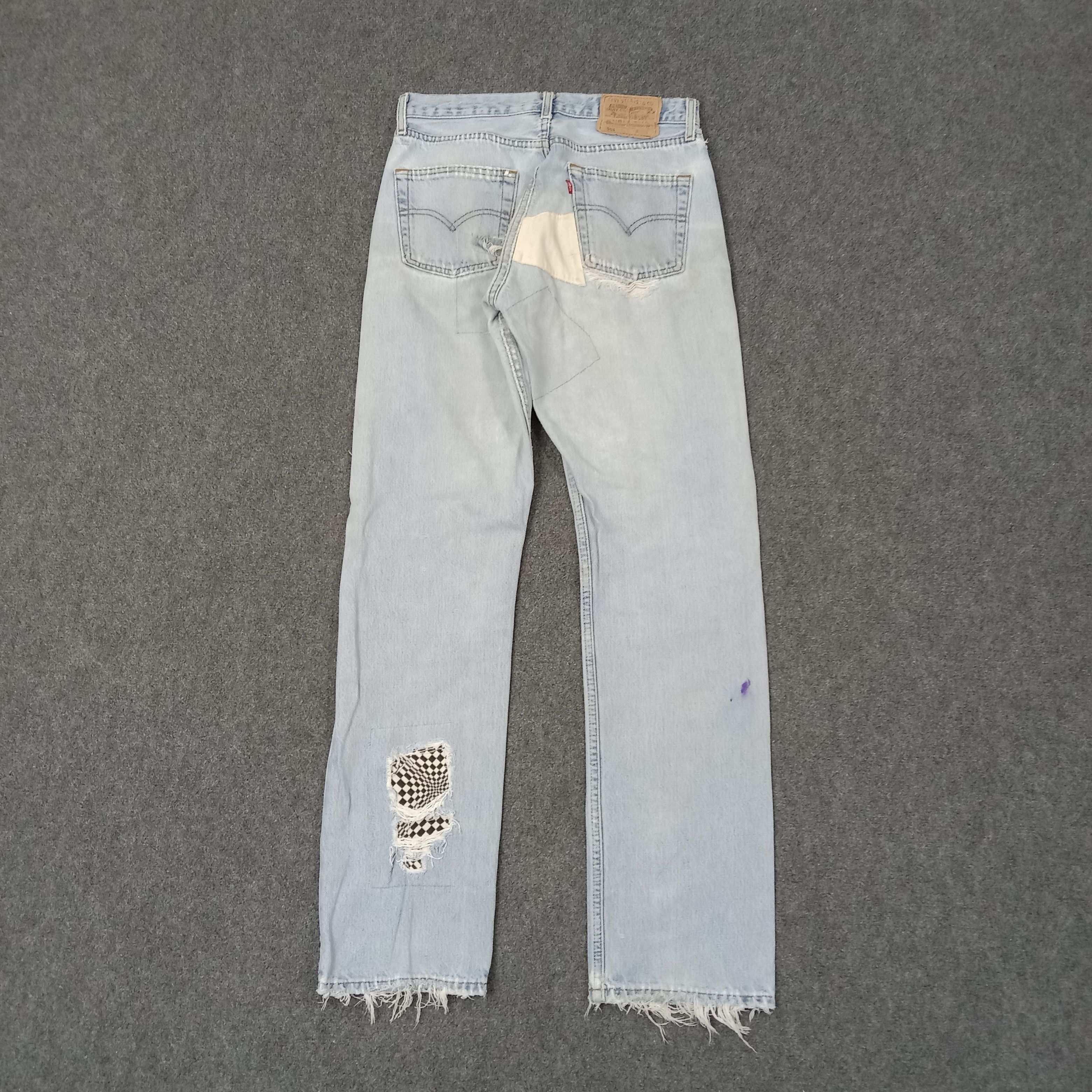 Levi's Levi Strauss & CO Distressed Style Patchwork Jeans C252N18 Size US 28 / EU 44 - 6 Thumbnail