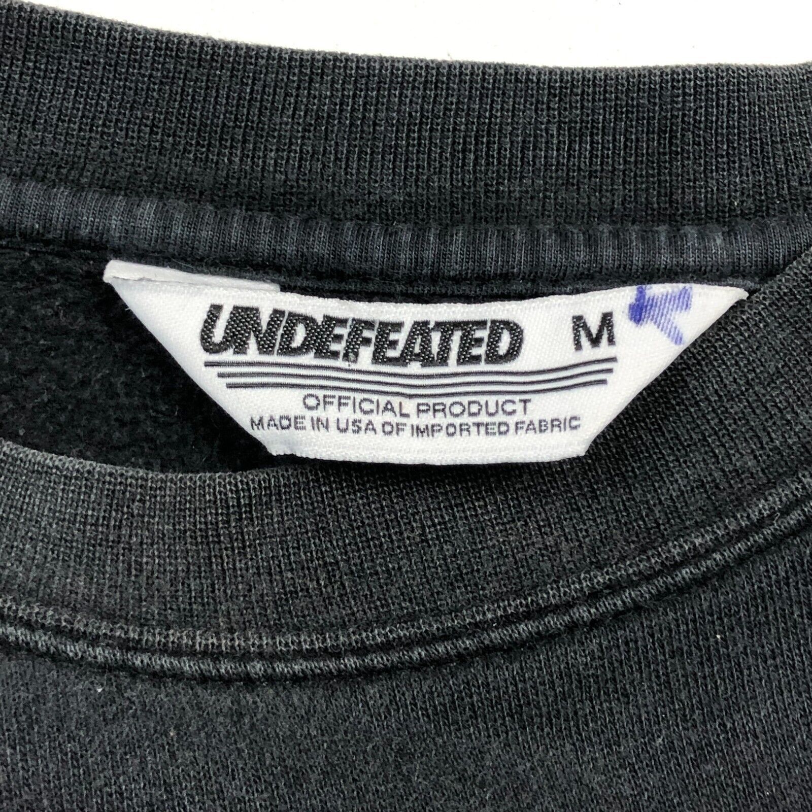 Undefeated UNDEFEATED UNDFTD Tally logo black crewneck sweater Medium M Size US M / EU 48-50 / 2 - 4 Thumbnail