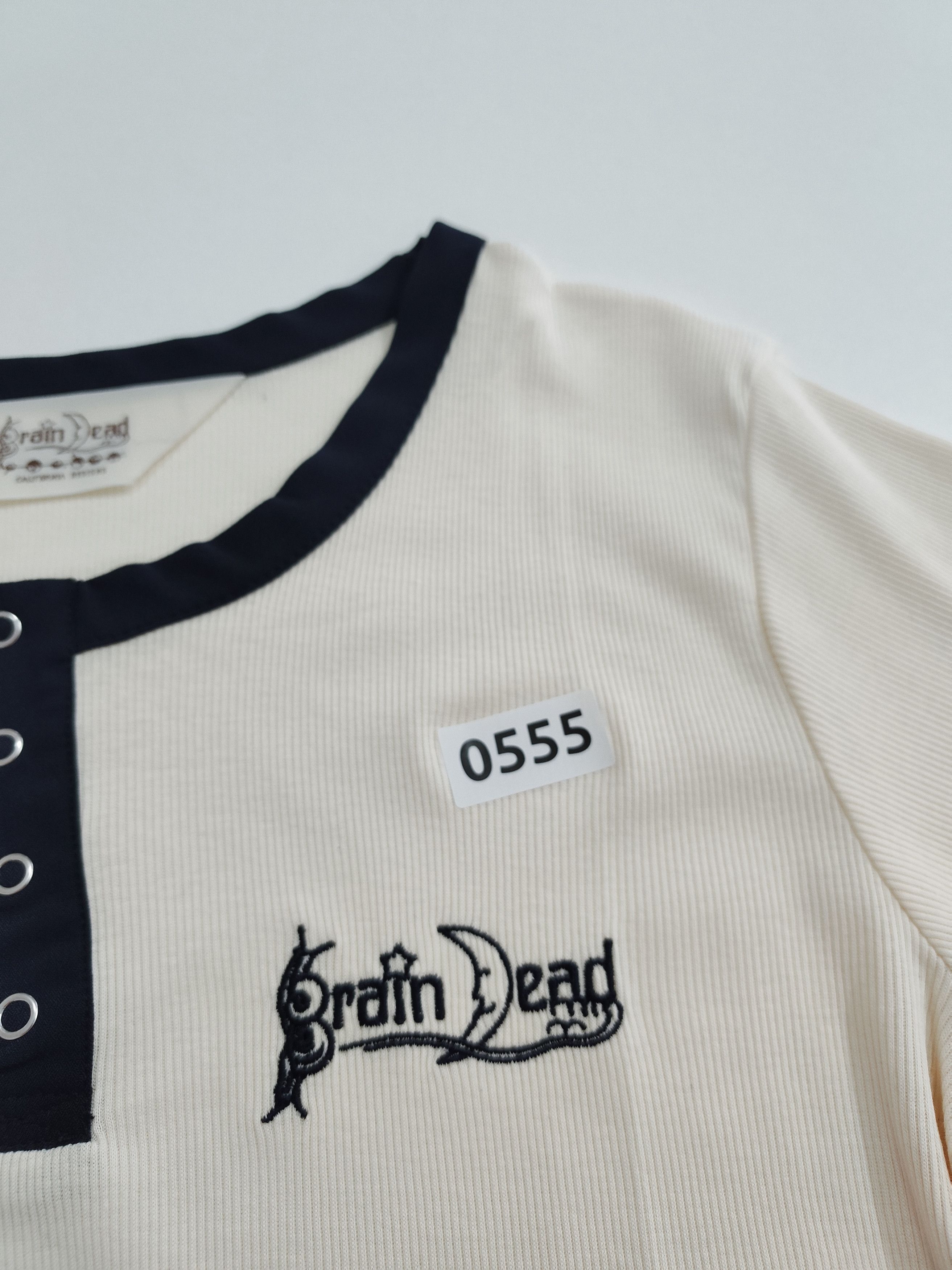 Brain Dead Brain dead "Ribbed Henley" Size L / US 10 / IT 46 - 7 Thumbnail