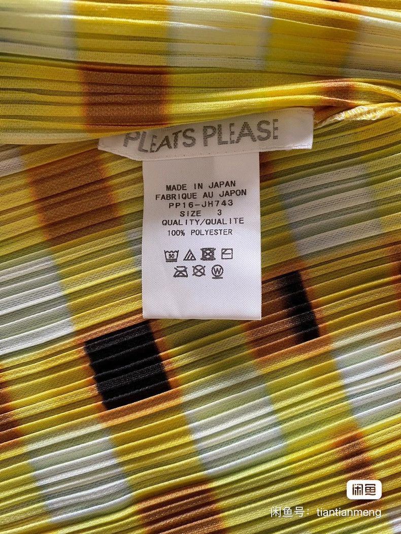 Issey Miyake issey miyake size:3 Yellow watermelon pleated dress Size XXS / US 00 / IT 34 - 4 Thumbnail