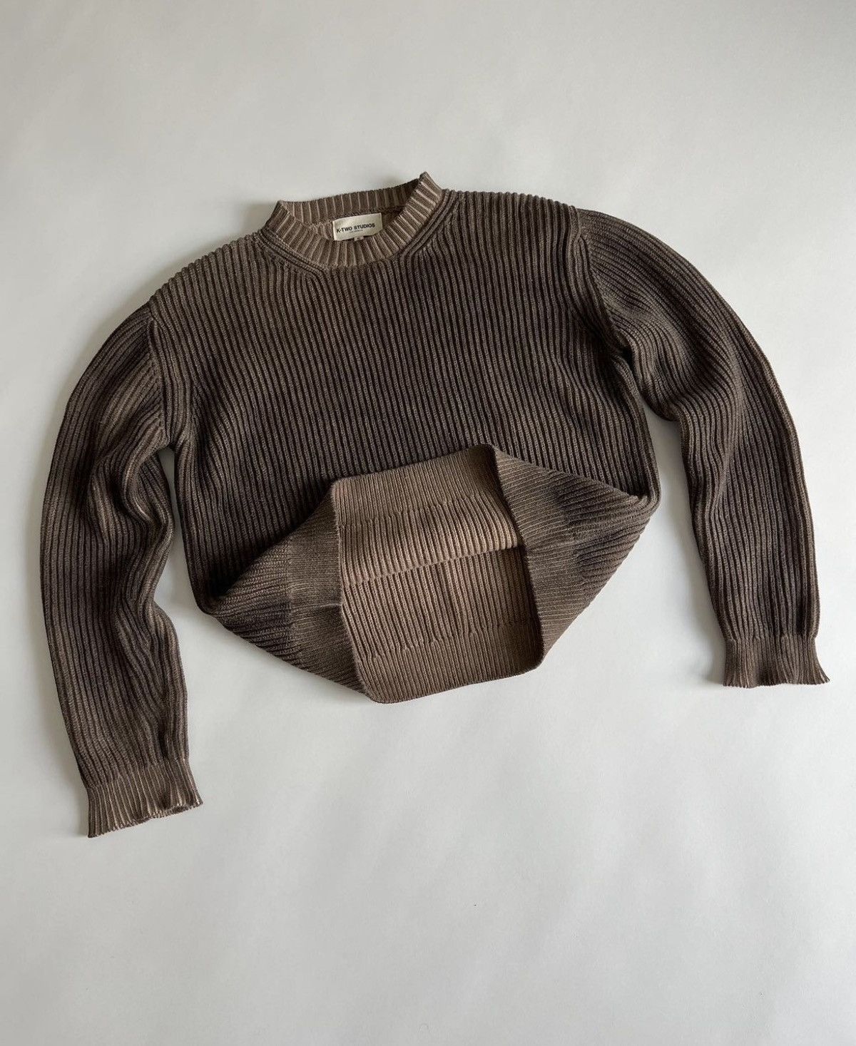 Pre-owned K Two Studios K-two Studios - Dyed Fisherman Knit