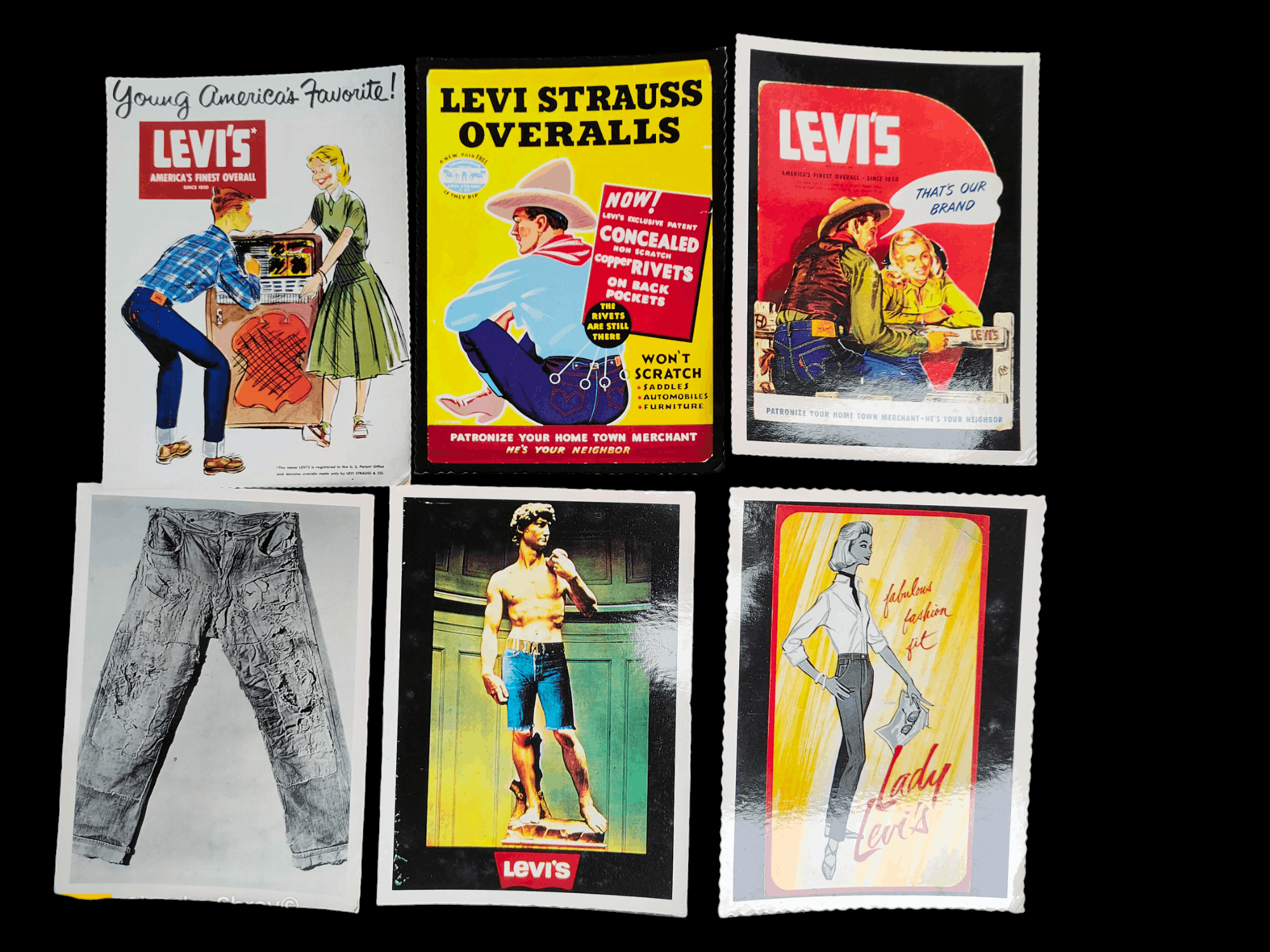 Designer × Levi's × Levi's Made & Crafted Levi's postcard collection 1990s vintage 12pcs card Size ONE SIZE - 3 Thumbnail