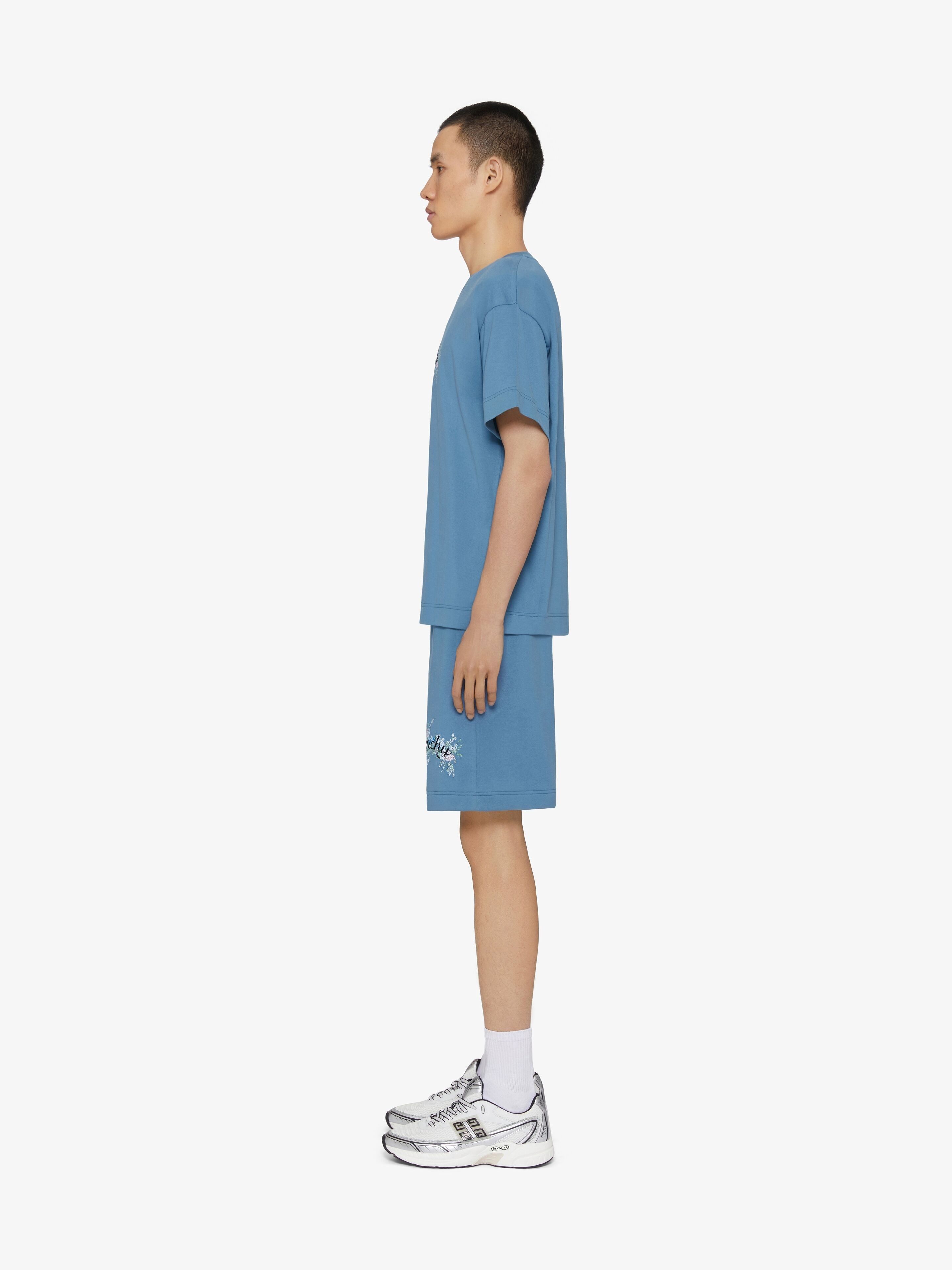 Givenchy o1w1db10925 Standard Short Sleeve Base T-Shirt in Blue Size US L / EU 52-54 / 3 - 2 Thumbnail