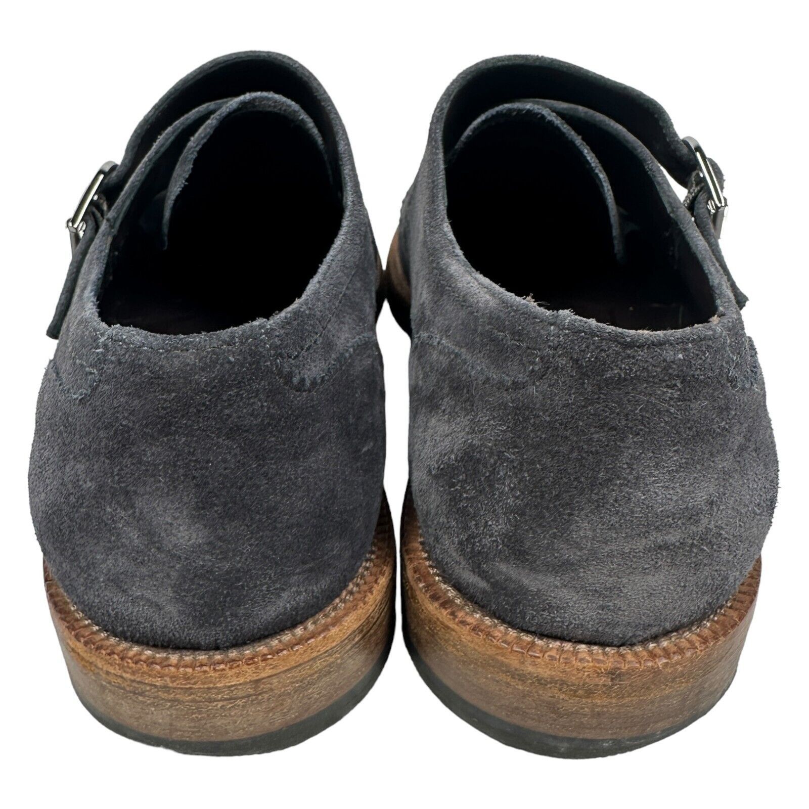 Ermenegildo Zegna Ermenegildo Zegna Men's US 9 Blue Suede Cap Toe Loafer Shoes Size US 9 / EU 42 - 4 Thumbnail