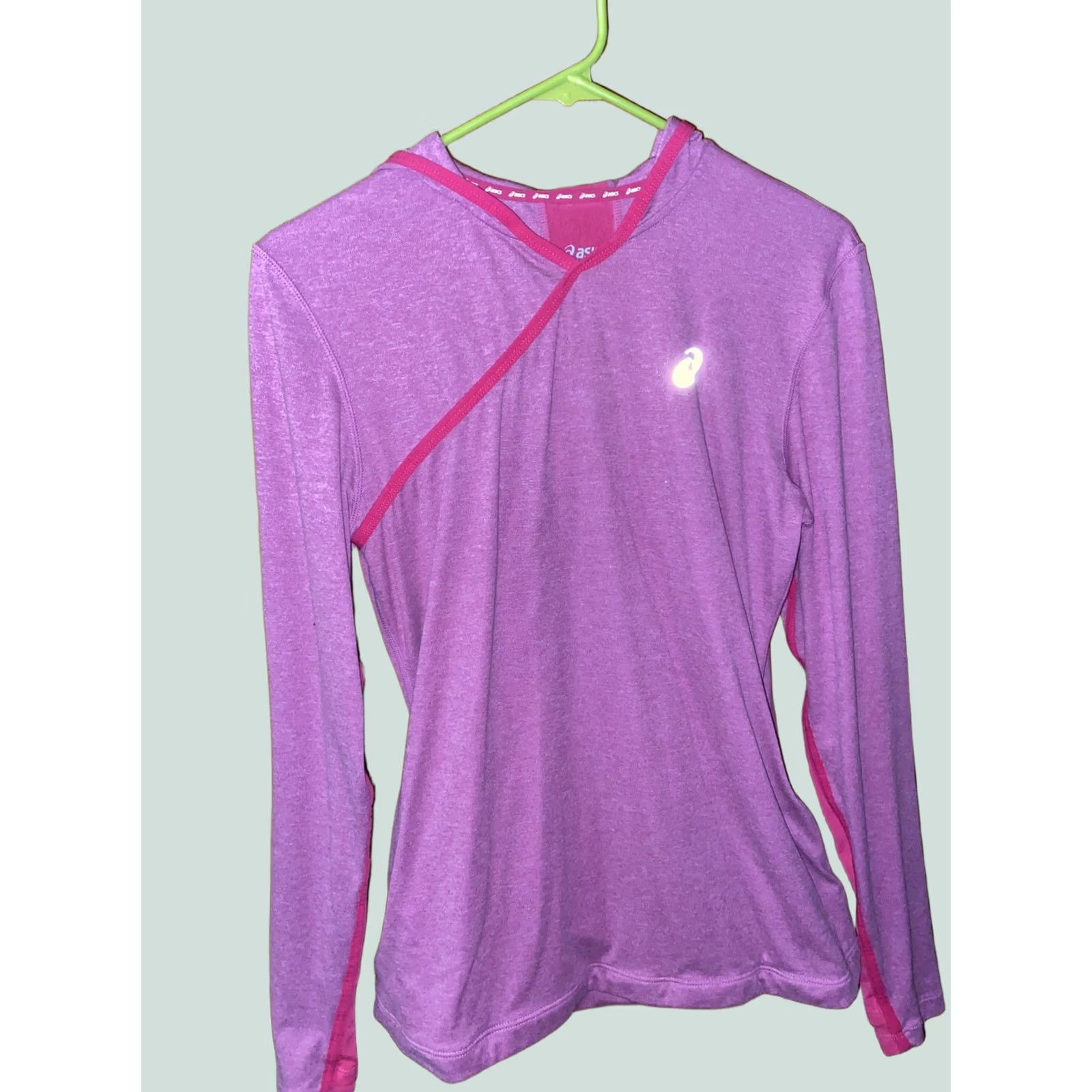 Asics VINTAGE ASICS PR HOODY Womens Pullover Long Sleeve Hooded Running Shirt Medium Pink Size M / US 6-8 / IT 42-44 - 1 Thumbnail