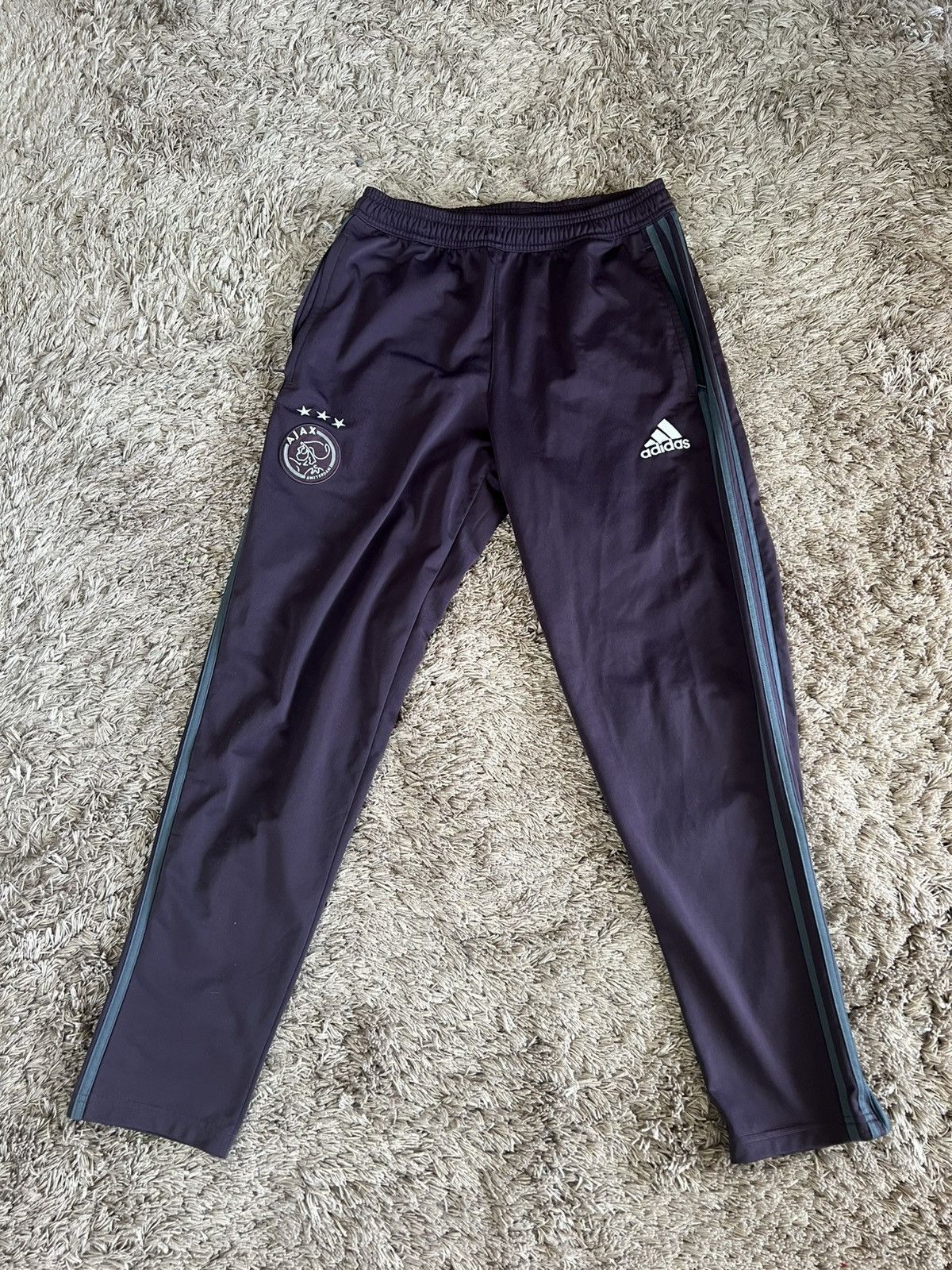 Adidas Vintage Ajax Amsterdam Trackpants SIZE M Size US 31 - 2 Thumbnail