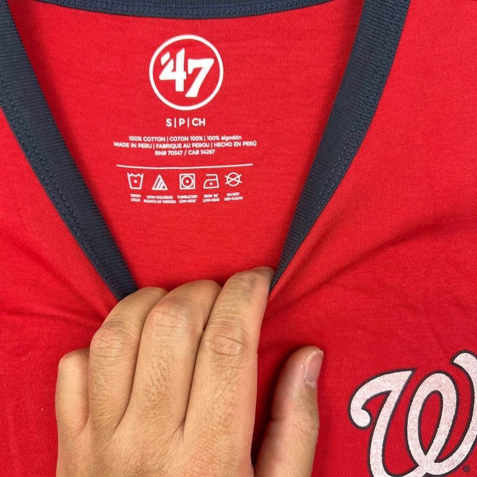 47 Washington Nationals Shirt Men Short Sleeve Cotton S Size US S / EU 44-46 / 1 - 3 Thumbnail