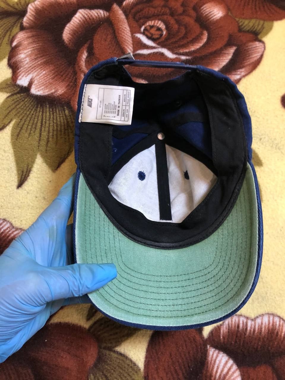 Nike Nike Hat Cap Snap Back Blue White Swoosh Logo Size ONE SIZE - 4 Thumbnail