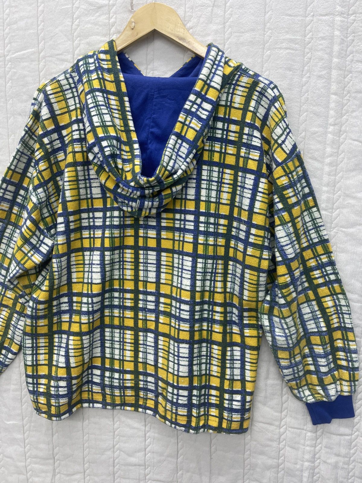 Issey Miyake × Japanese Brand × Vintage STEALS🔥VTG NAF NAF SWEATER HOODIE TARTANS Size US M / EU 48-50 / 2 - 6 Thumbnail