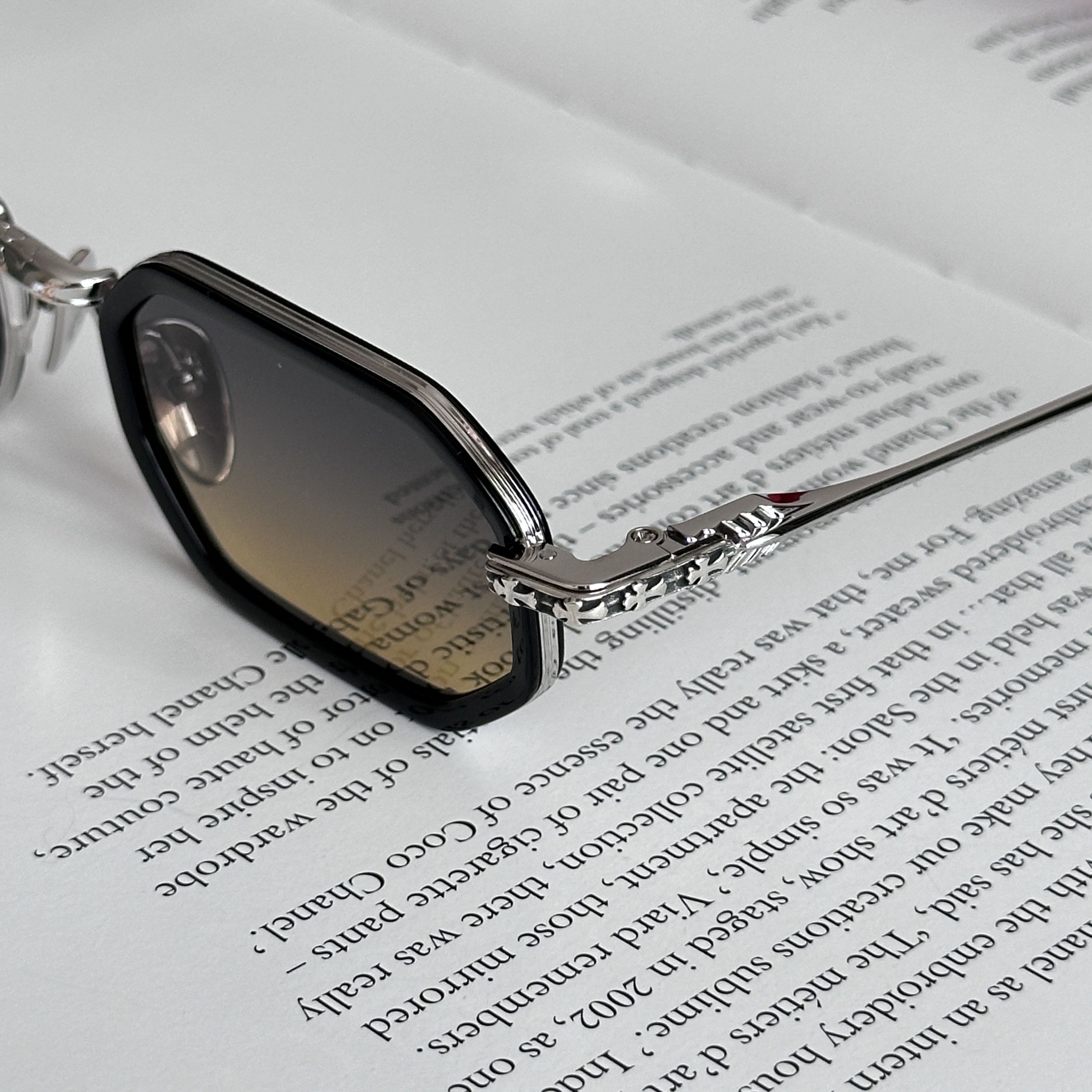Chrome Hearts CHROME HEARTS STYLIDA BLACK/SHINY SILVER-SUN Size ONE SIZE - 4 Thumbnail