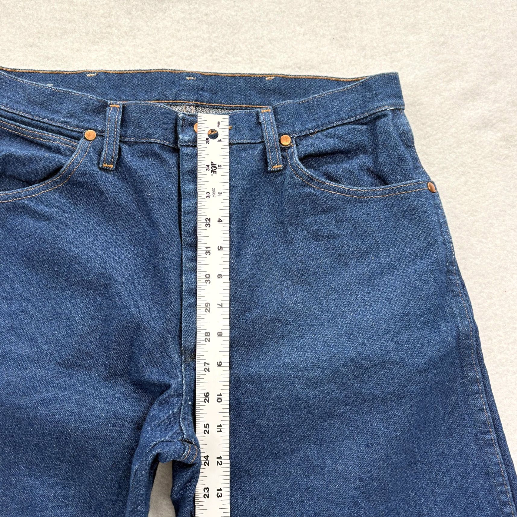 Wrangler Wrangler Jeans Mens 32x32 Blue Cowboy Cut Regular Fit Straight Denim Western Jeans Size US 32 / EU 48 - 7 Thumbnail