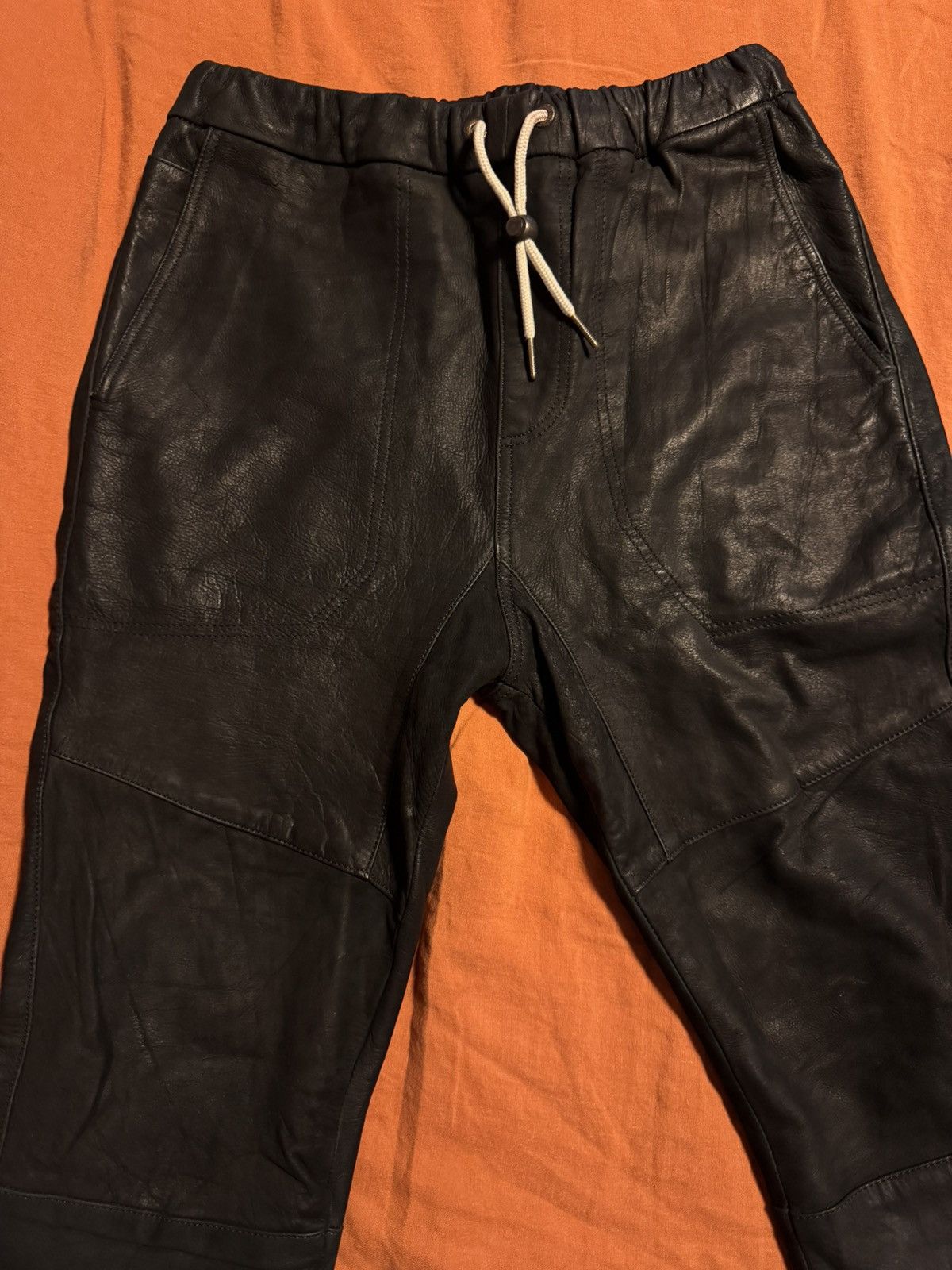 Zanerobe Sureshot Leather Joggers | Black | 32 Size US 32 / EU 48 - 6 Thumbnail