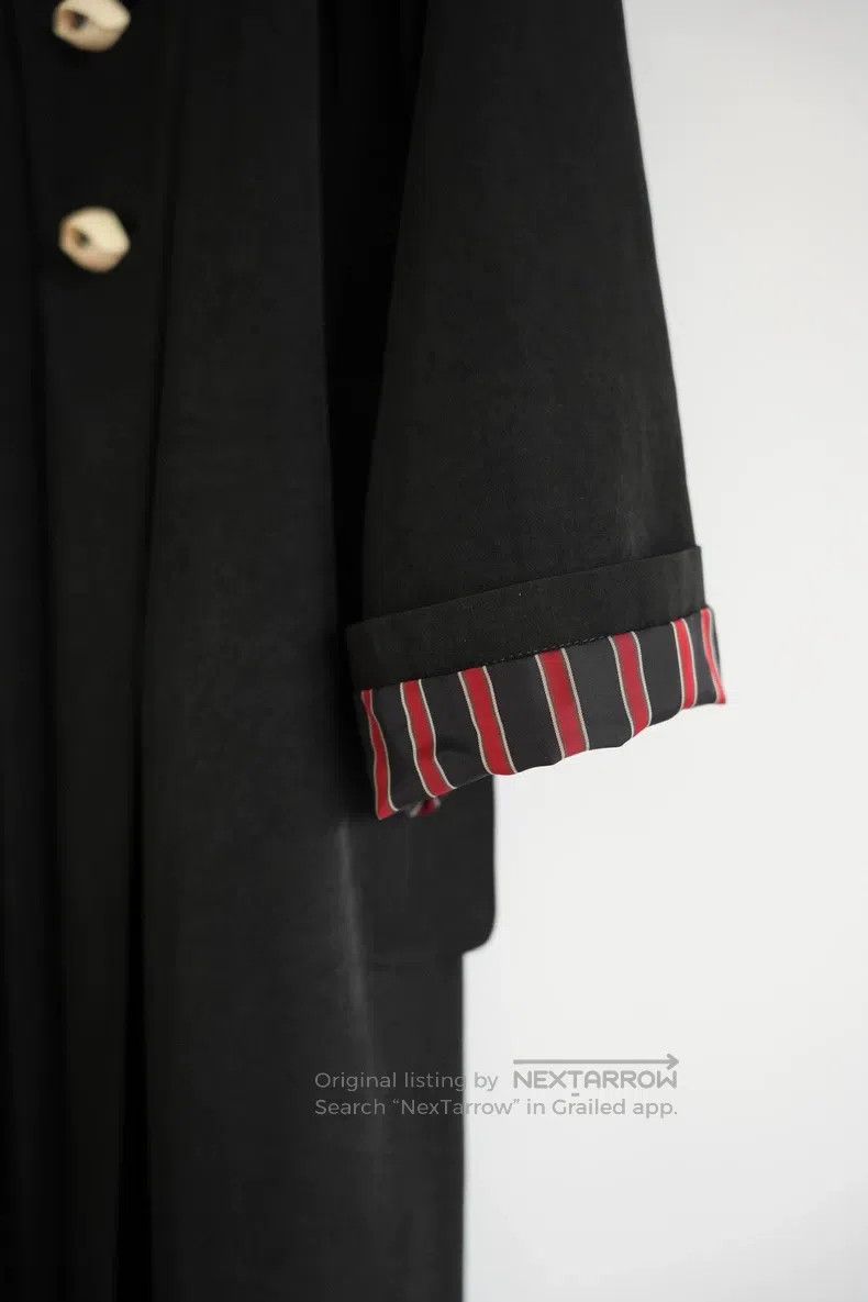 Yohji Yamamoto YOHJI YAMAMOTO Eyeball Red Collar Napoleon Coat Size US M / EU 48-50 / 2 - 8 Thumbnail