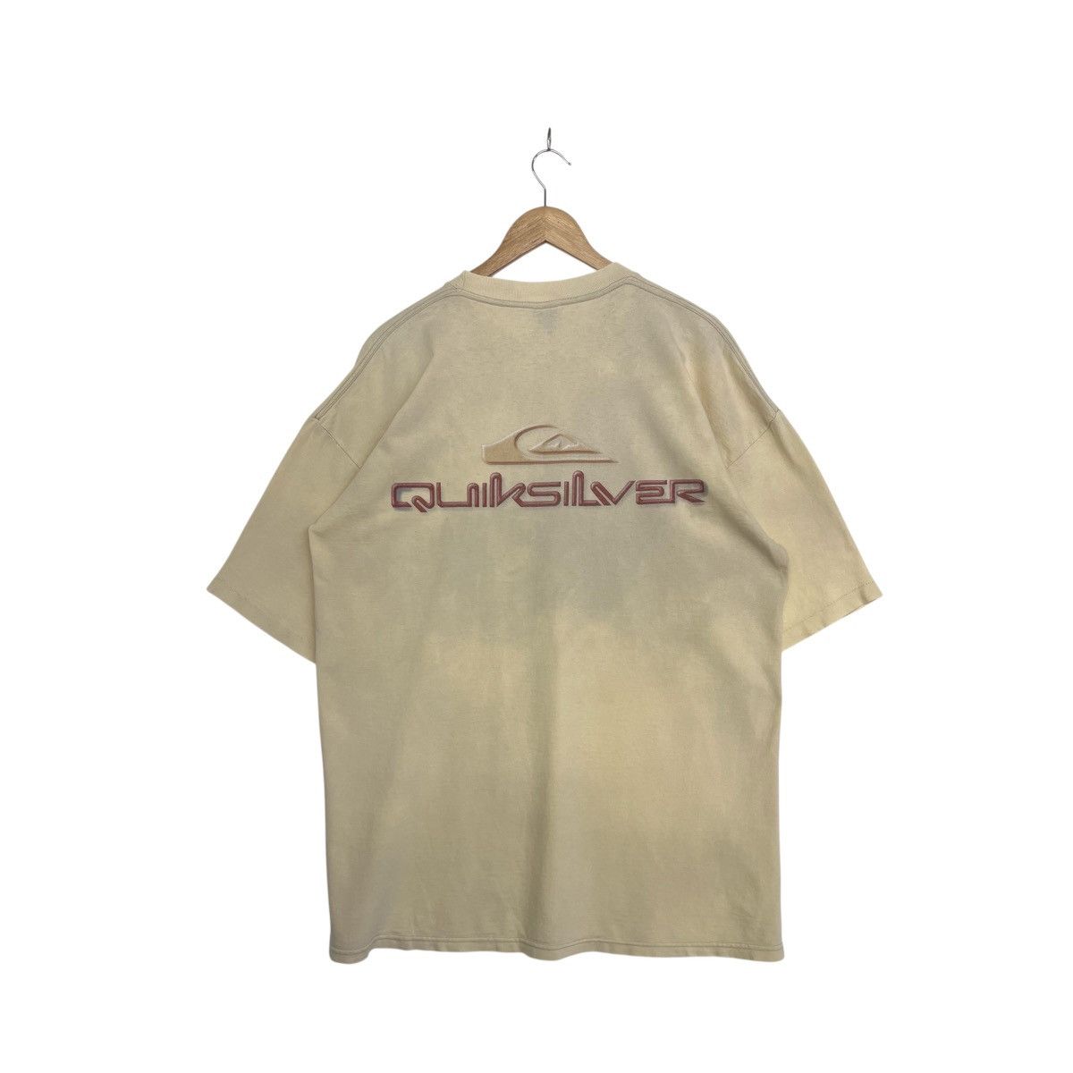 Quiksilver QUIKSILVER VINTAGE SURF SPELLOUT HEAVY WASH TSHIRT Size US XL / EU 56 / 4 - 1 Thumbnail