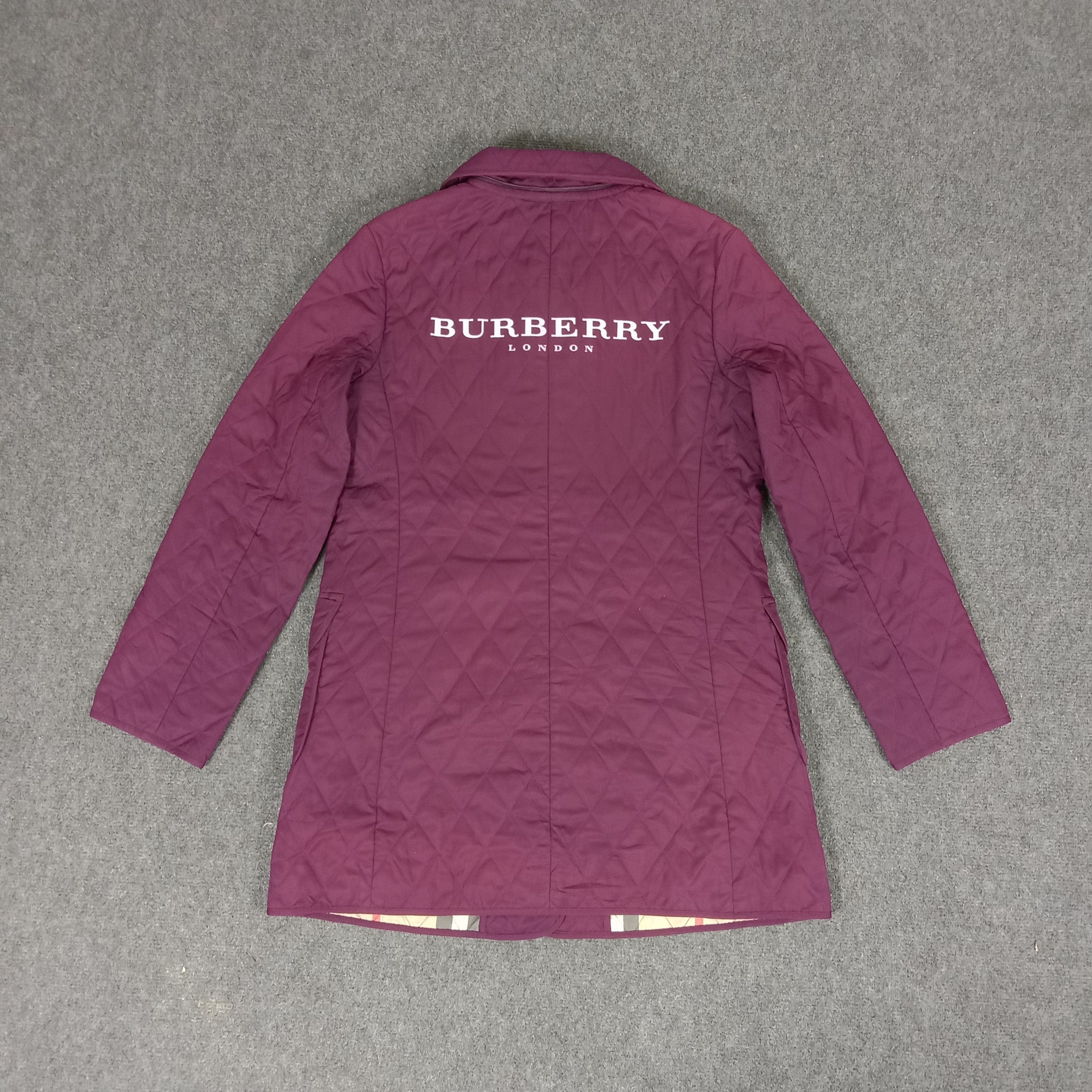 Burberry × Vintage Burberry London Luxury Brand Quilted Jacket Size XS / US 0-2 / IT 36-38 - 1 Thumbnail