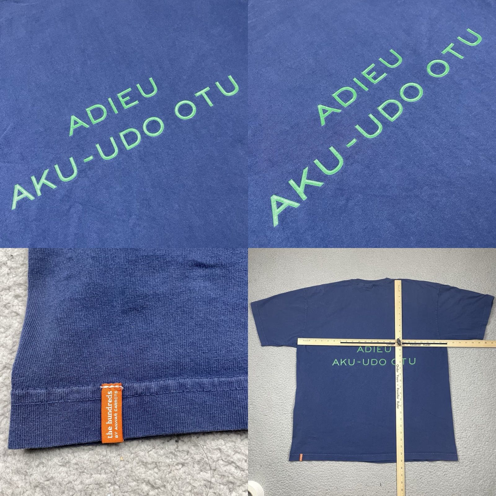The Hundreds The Hundreds T Shirt Mens XL Blue By Anwar Carrots Collaboration Adieu Rare Size US XL / EU 56 / 4 - 8 Thumbnail