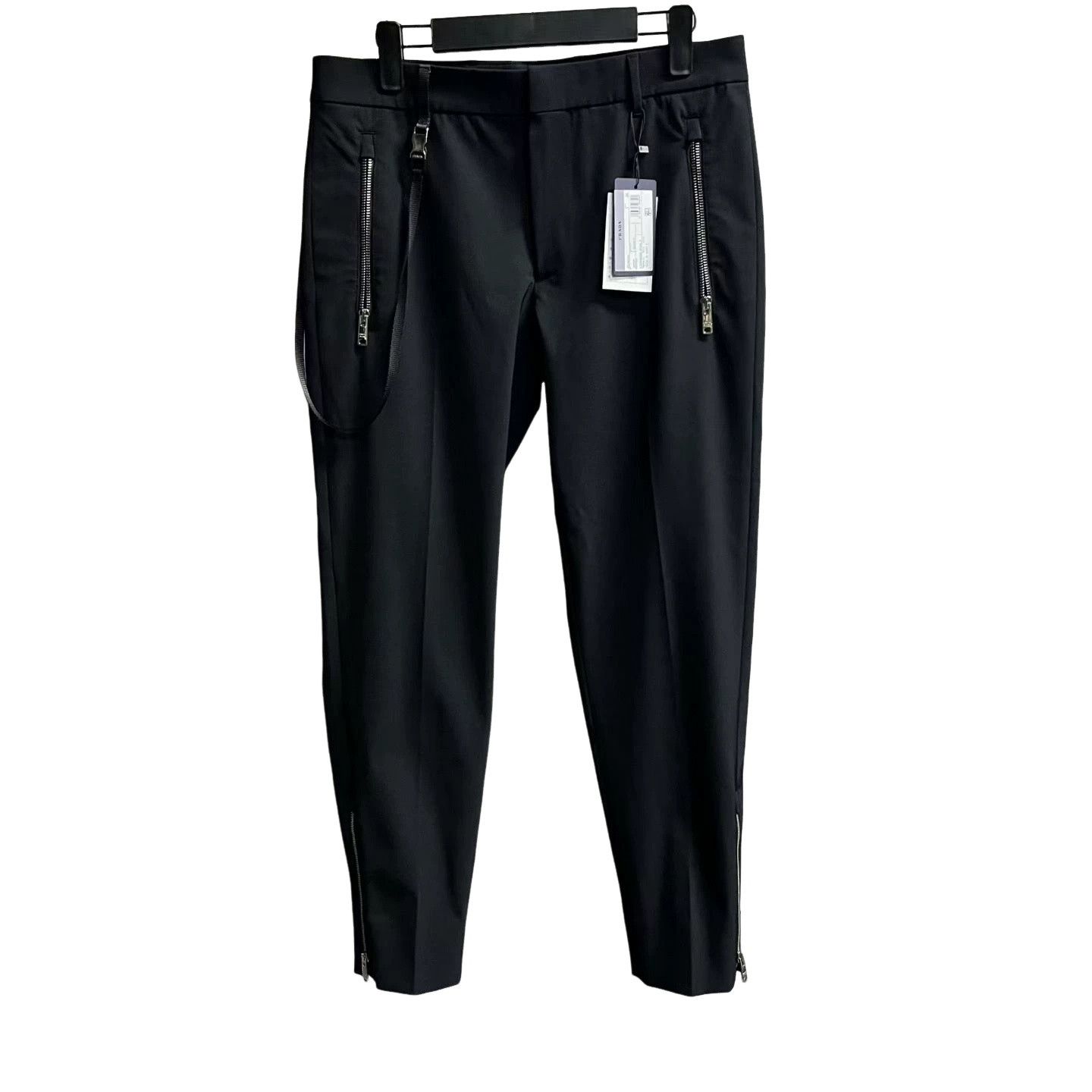 Prada Prada Logo Patch Cashmere Wool Trousers 46 Size US 30 / EU 46 - 1 Thumbnail