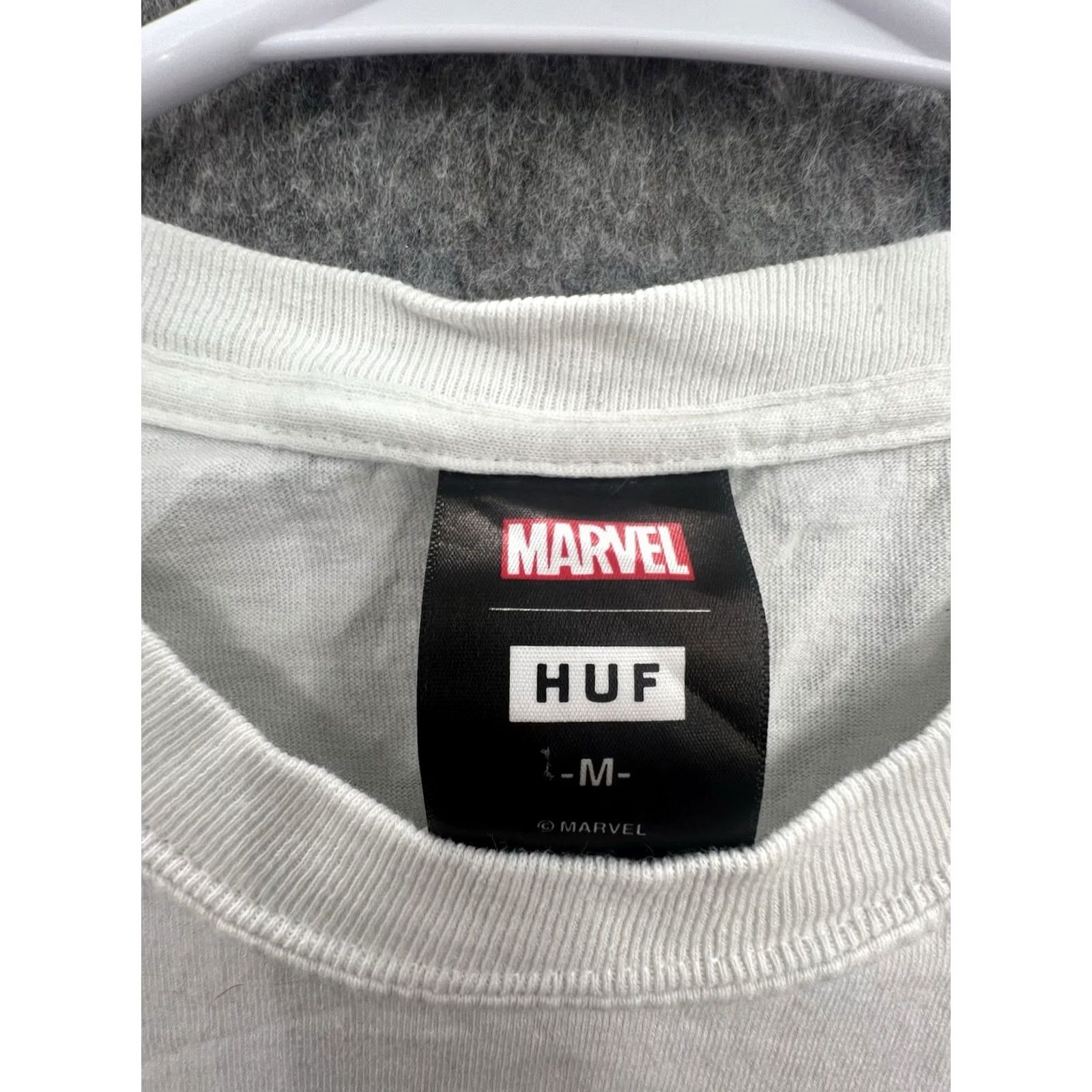 Huf VINTAGE HUF T-Shirt White Graphic Spiderman Miles Morales | Size M | Men | Comics Size US M / EU 48-50 / 2 - 5 Thumbnail