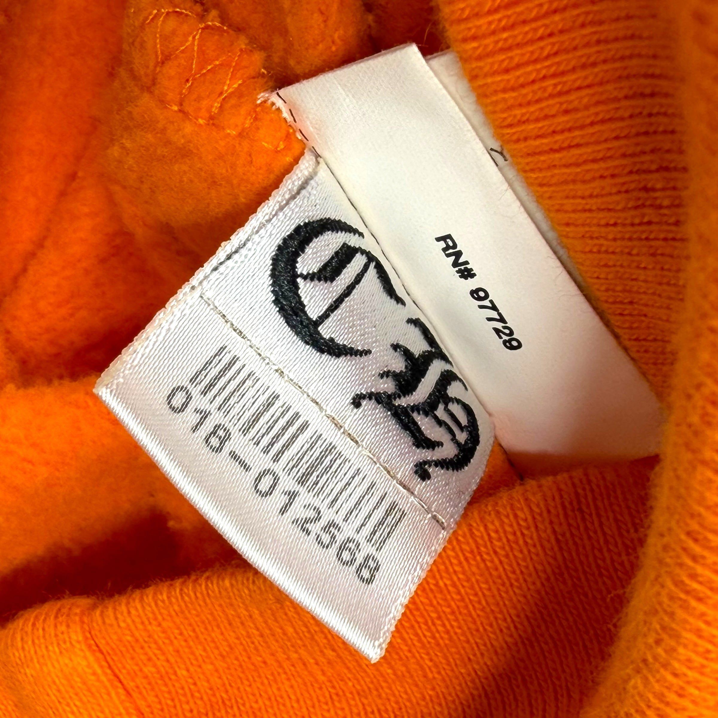 Chrome Hearts Chrome Hearts Off-White Scroll Orange Hoodie M Size US M / EU 48-50 / 2 - 9 Thumbnail