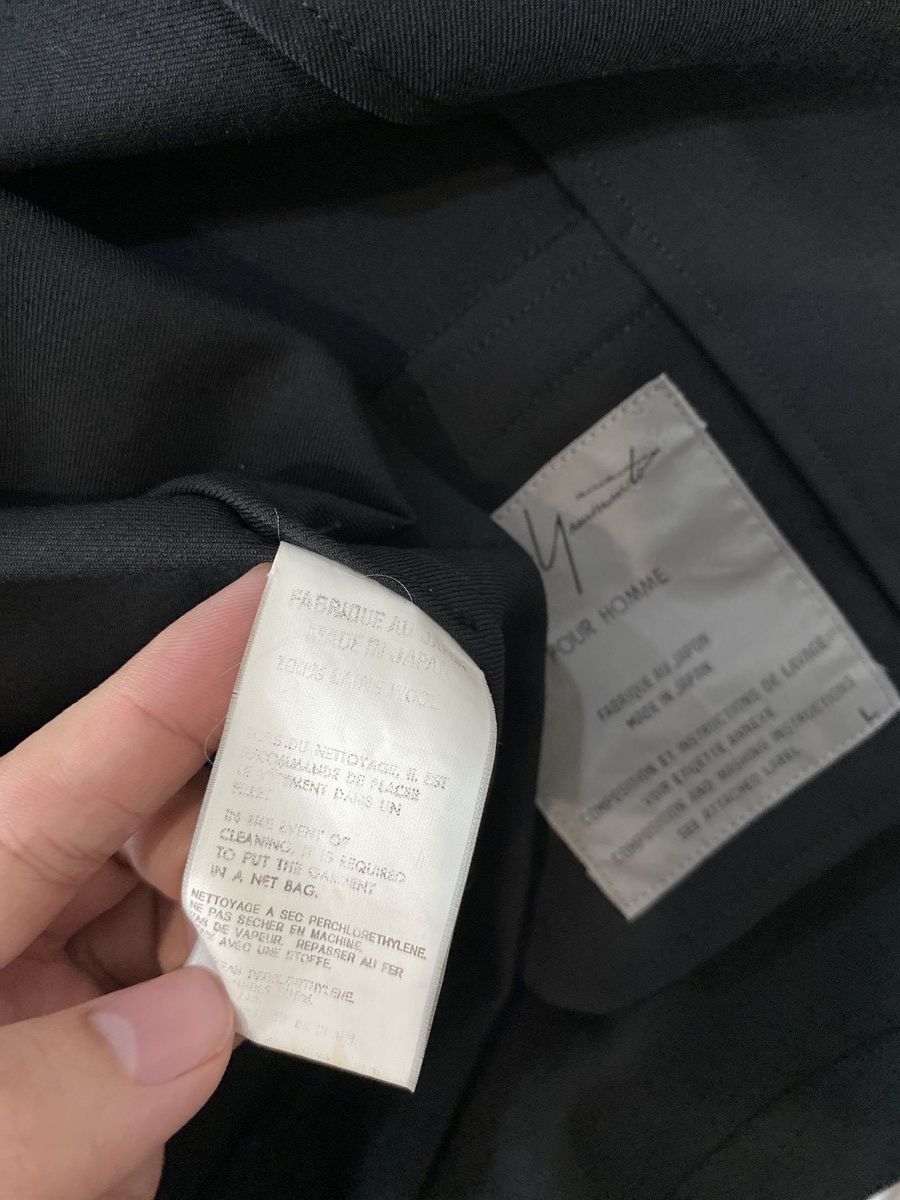 Yohji Yamamoto Yohji Yamamoto Pour Homme Wool Gaba Chinese Jacket SS99 Size US L / EU 52-54 / 3 - 8 Thumbnail