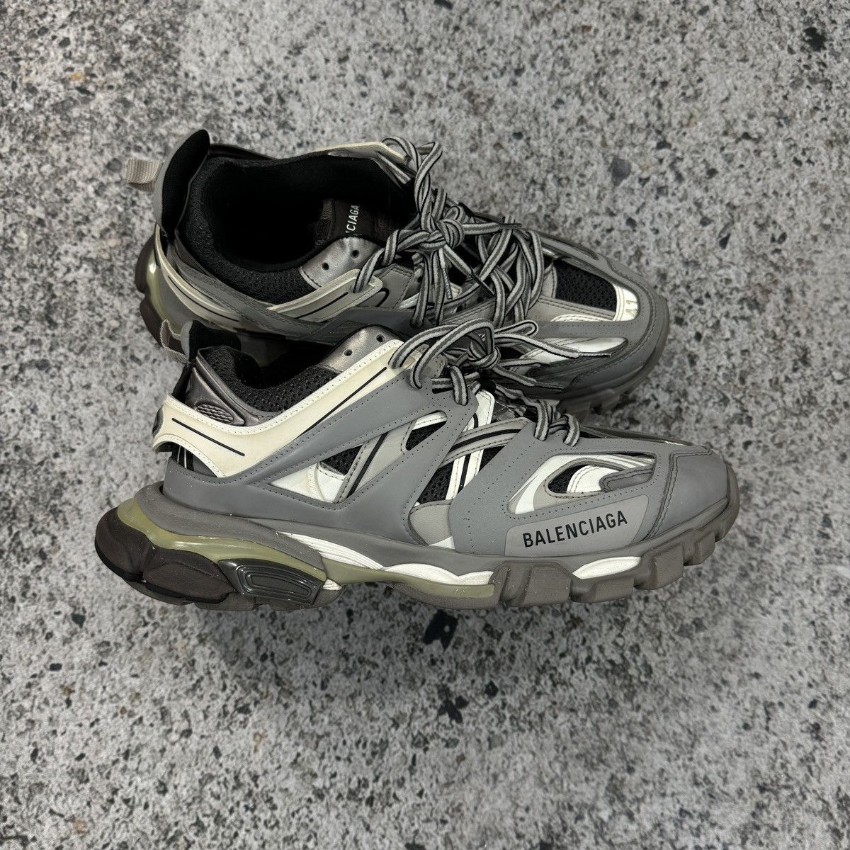 Balenciaga BALENCIAGA TRACK SNEAKER RUNNER GREY | Grailed