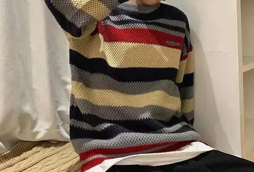 Aran Isles Knitwear × Other Round Neck Color Matching Sweater Men Size US M / EU 48-50 / 2 - 1 Thumbnail