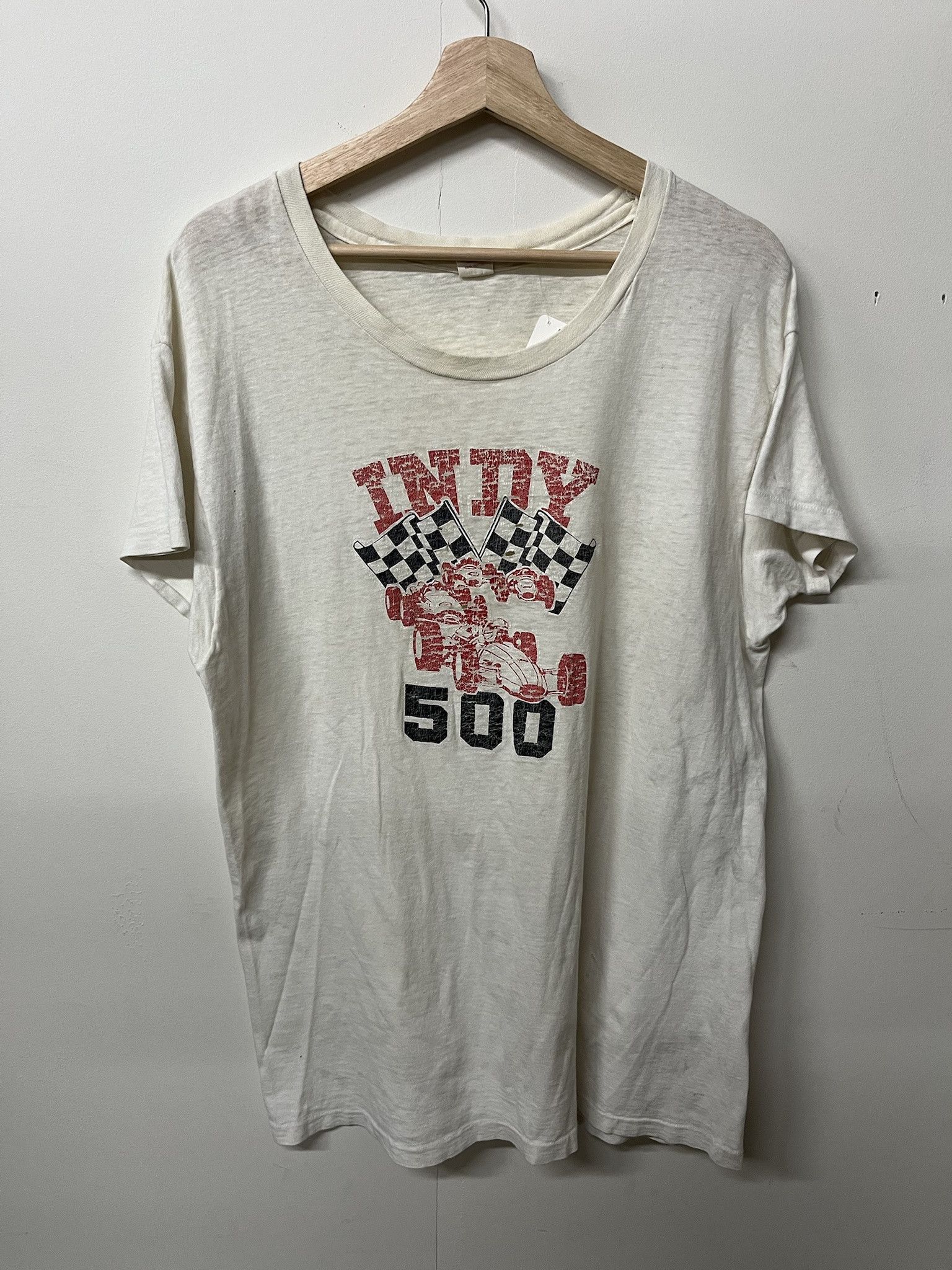Harley Davidson × Vintage Vintage 1980s Indy 500 Formula 1 Single Stitch Racing Tee Size XL Size US XL / EU 56 / 4 - 1 Thumbnail