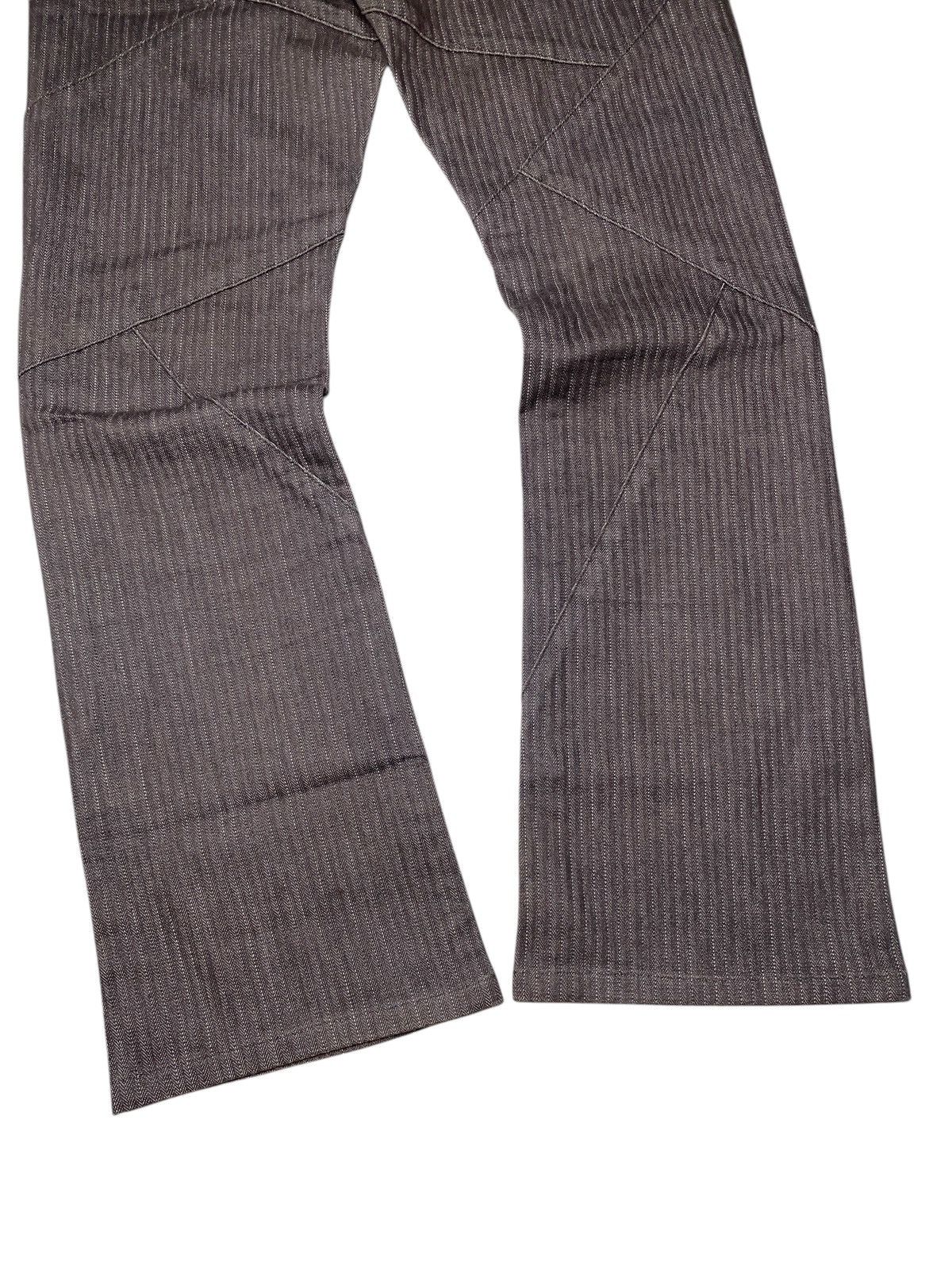 If Six Was Nine 2000's Semantic Design Flared Pinstripe Spiral Pants Size US 30 / EU 46 - 12 Thumbnail