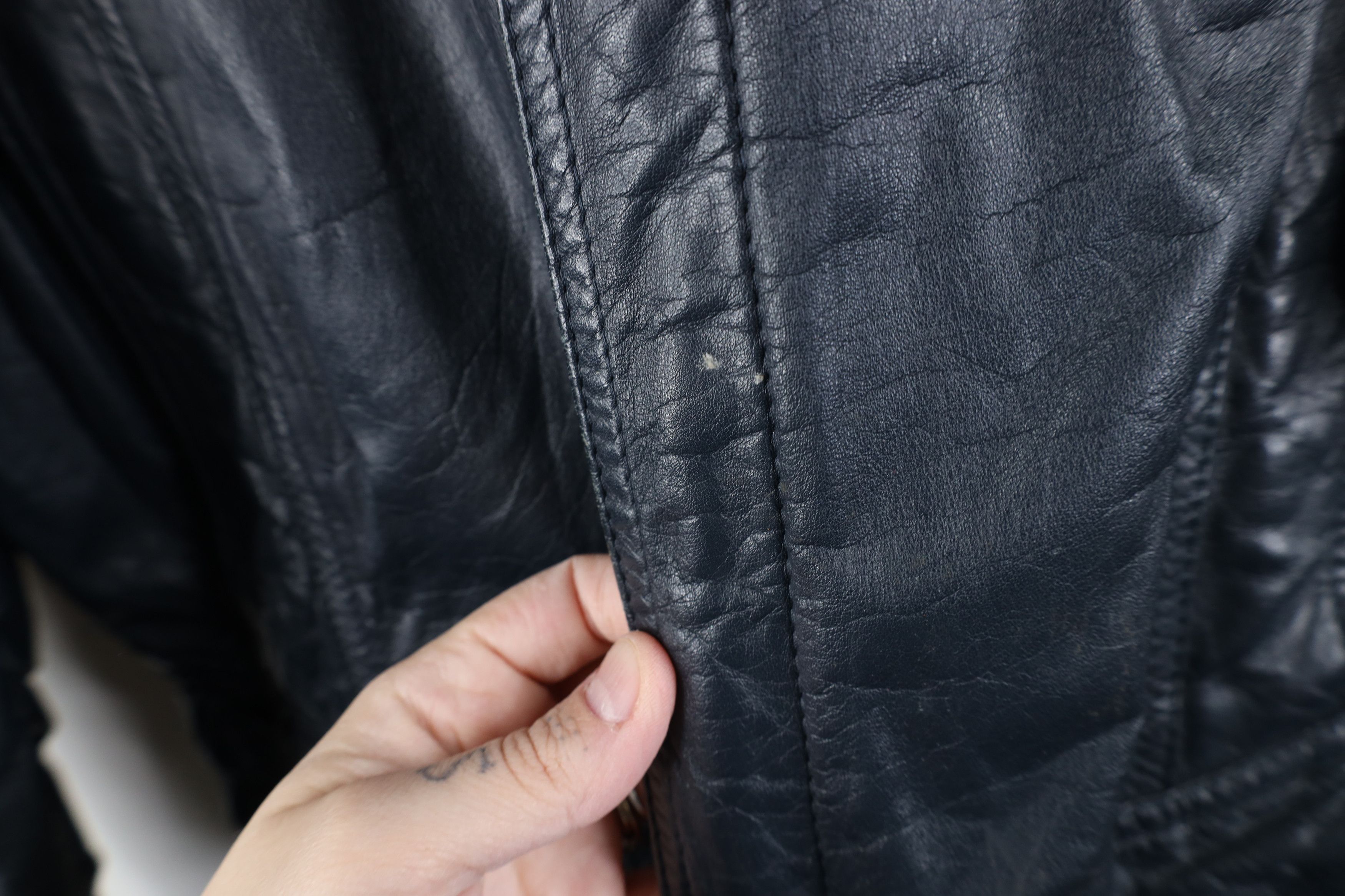 Vintage Vintage 80s 90s Streetwear Leather Buckle Strap Jacket Size M / US 6-8 / IT 42-44 - 7 Thumbnail