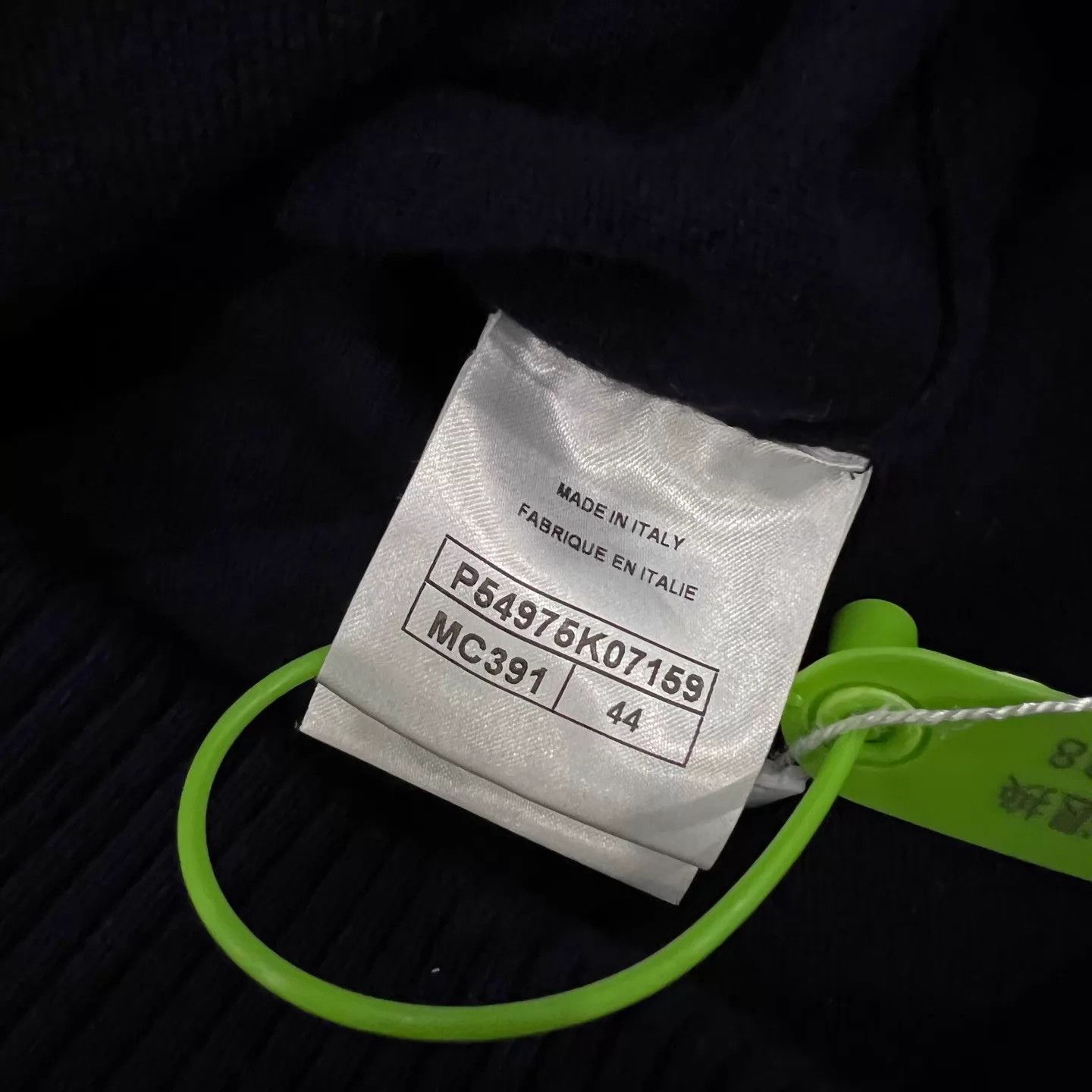 Chanel Chanel CC Navy Knit Zip-Up Jacket 44 99 New Size L / US 10 / IT 46 - 6 Thumbnail